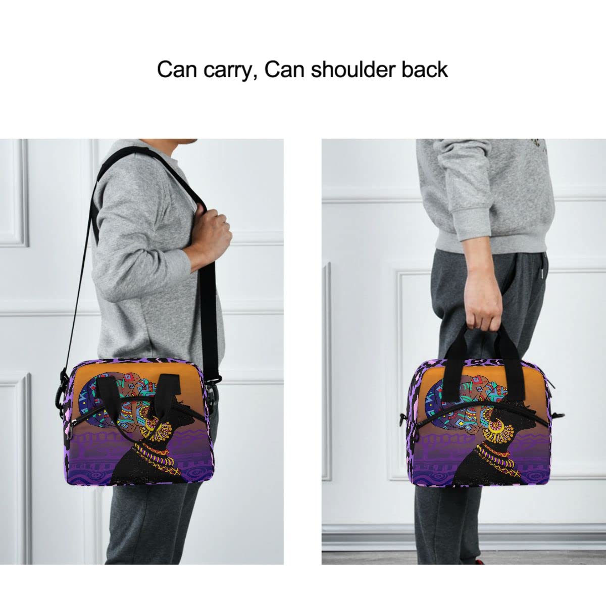 Insulated Lunch Bag for Women & Men - Reusable Leakproof Lunch Tote Cooler Box for Work, School, Picnics & Outdoor Activities | MNSRUU