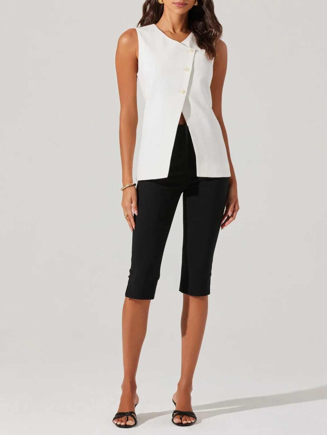 Sonja Women's Asymmetrical Vest - Stylish Open Front Layering Piece for Fall & Winter Fashion | Office Wear, Casual Outfits, Date Night Looks