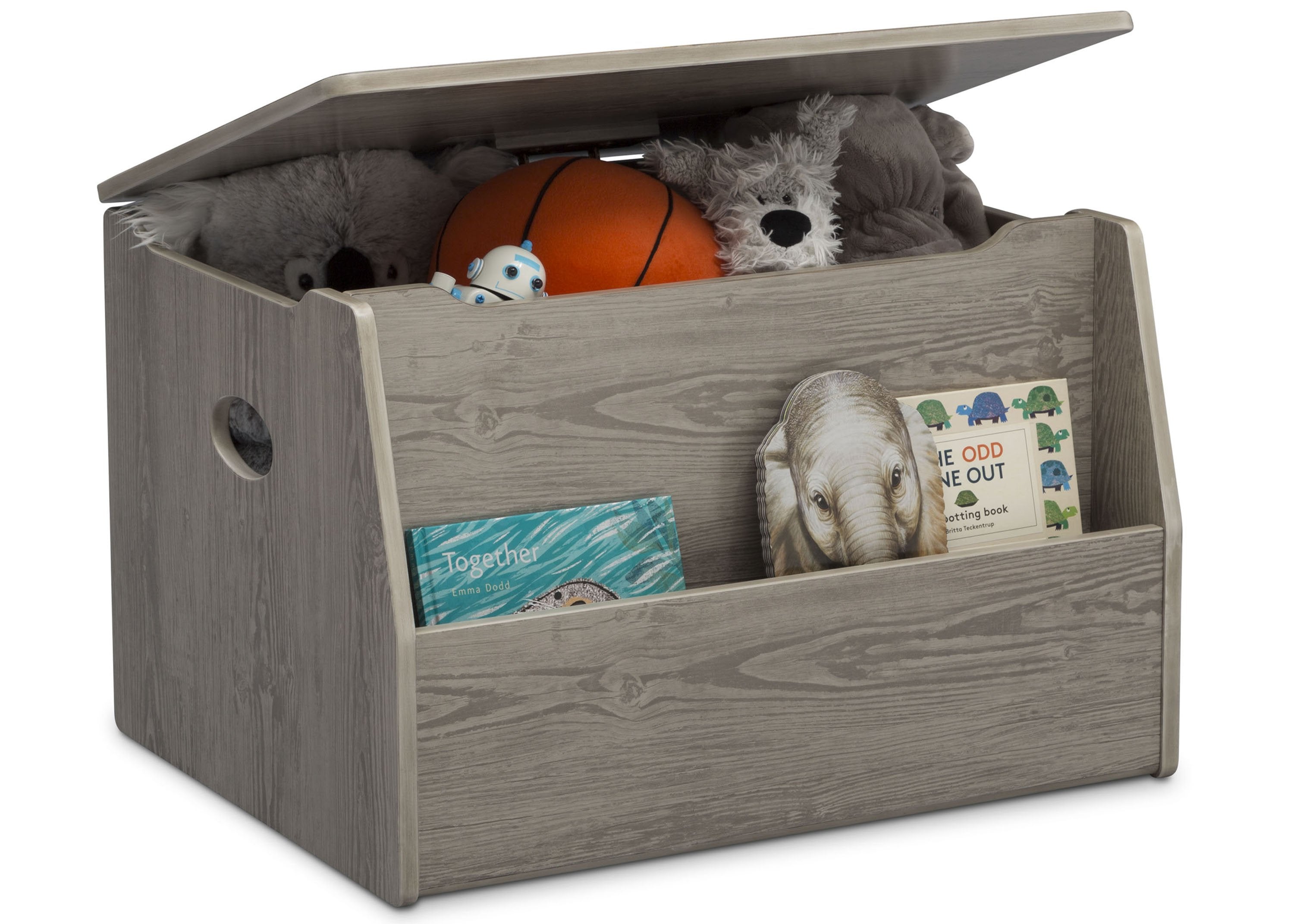 Nolan Toy Box 1 - Premium Wooden Toy Storage Organizer for Kids' Room | Perfect for Organizing Toys, Books & Art Supplies
