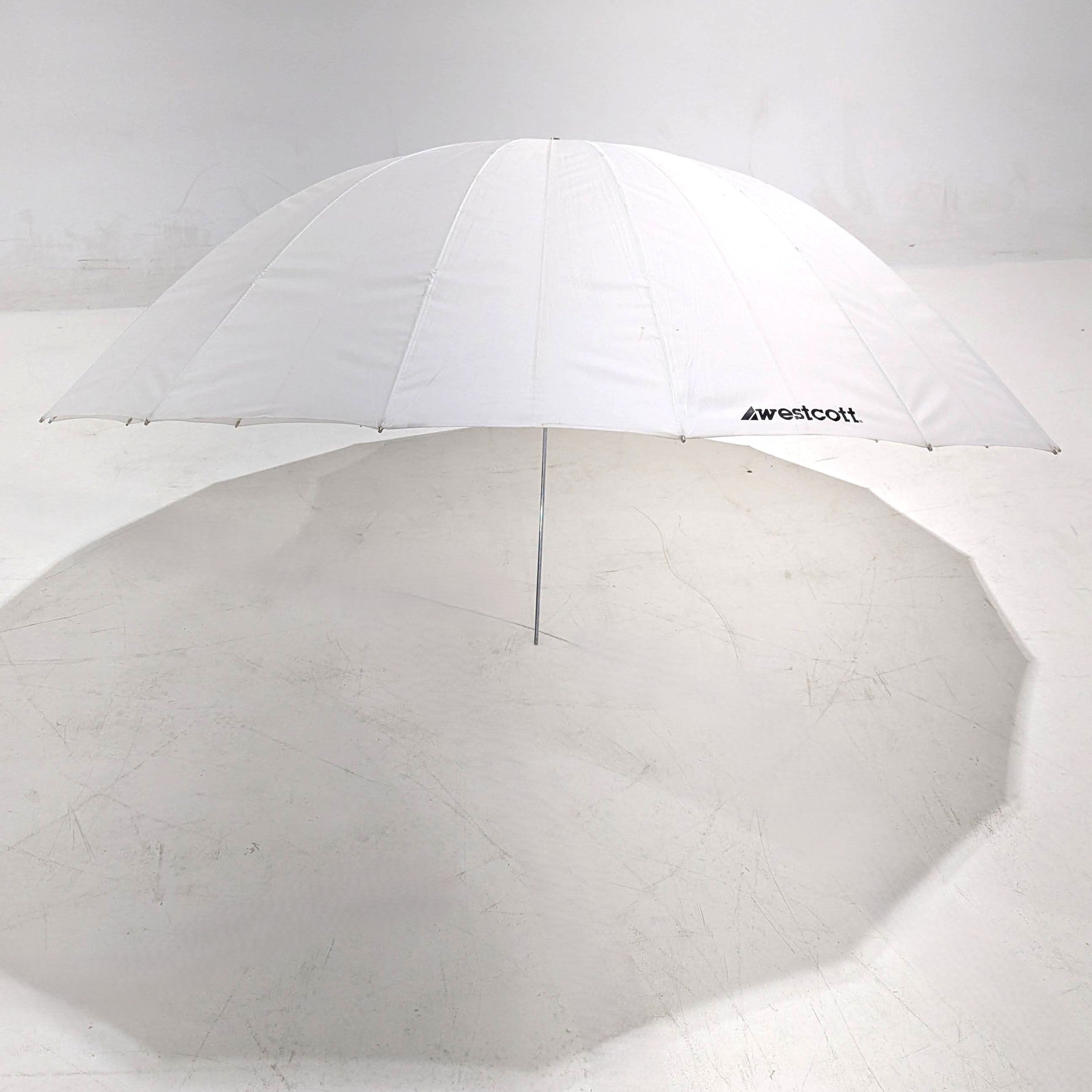 Used Westcott 7-Foot Parabolic Umbrella with White Diffusion - Perfect for Studio Photography, Portrait Lighting & Professional Photo Shoots