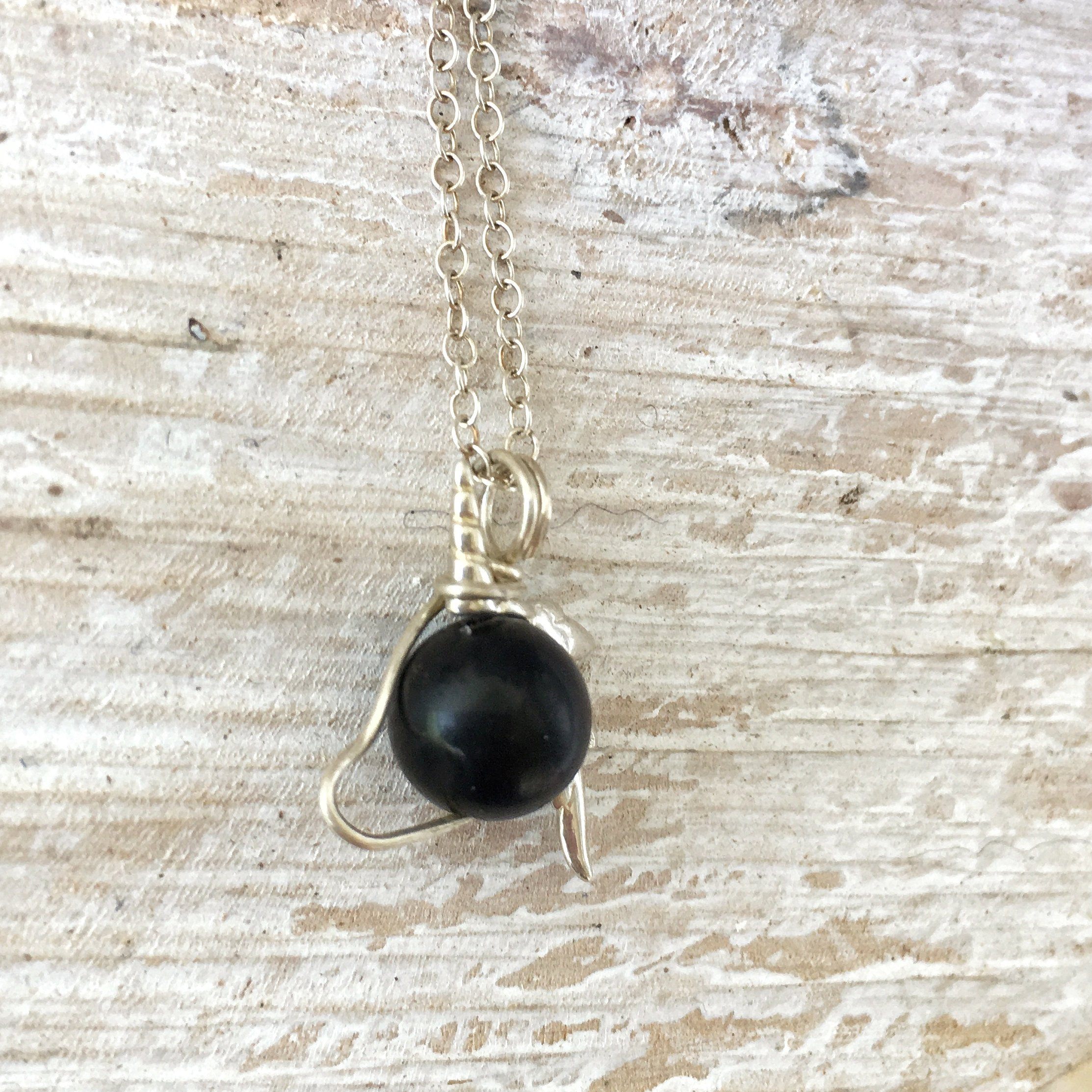 Obsidian Necklace with Unicorn Charm | Italian Sterling Silver Pendant | Elegant Jewelry for Women, Gift for Her, Birthday & Anniversary Present