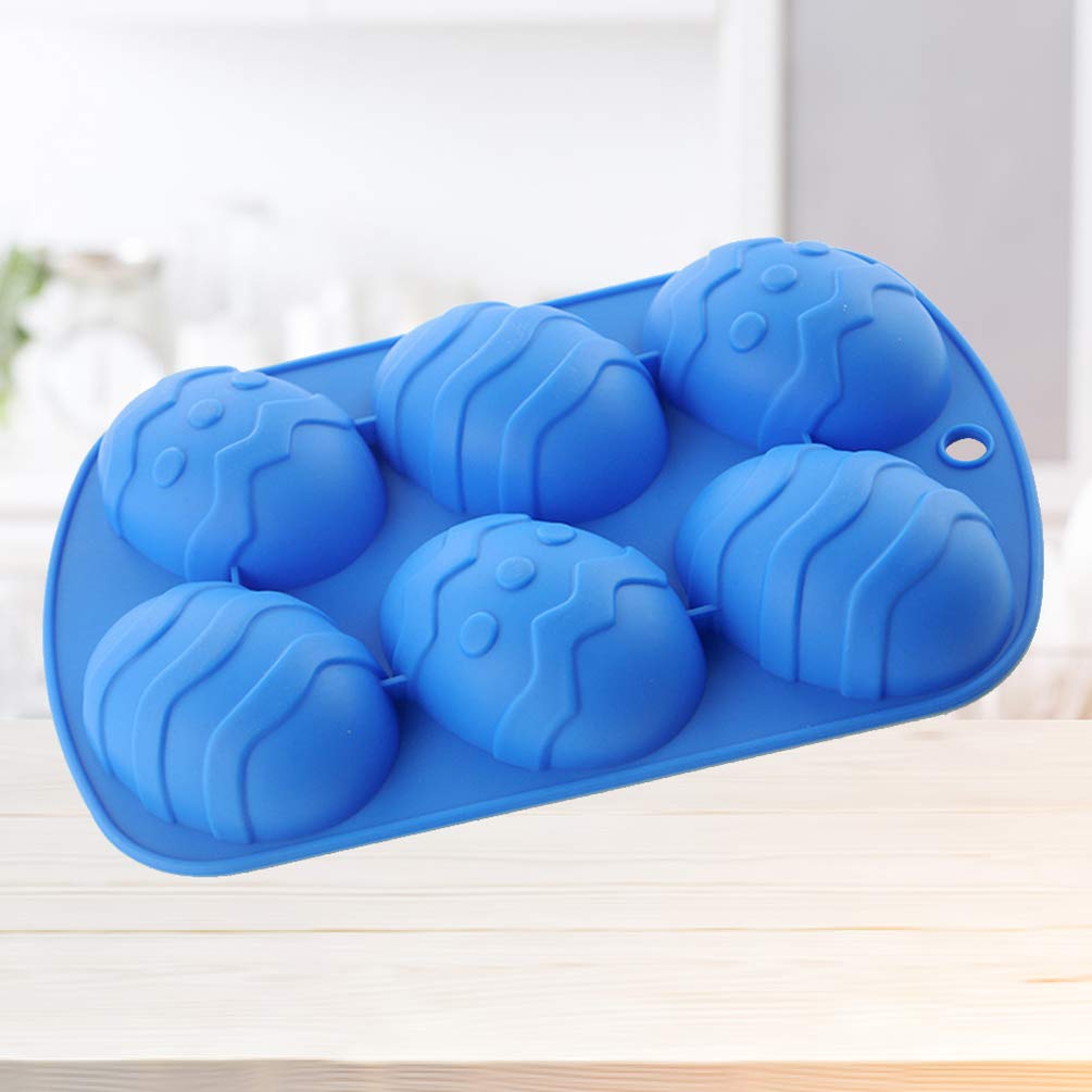 UPKOCH 2-Piece Silicone Easter Egg Cake Mold Set - Dinosaur Shaped Baking Tray for Chocolate, Jelly, Pudding & Ice Cubes - Non-Stick 3D Egg Mold for DIY Desserts, Soap Making & Easter Party Decorations