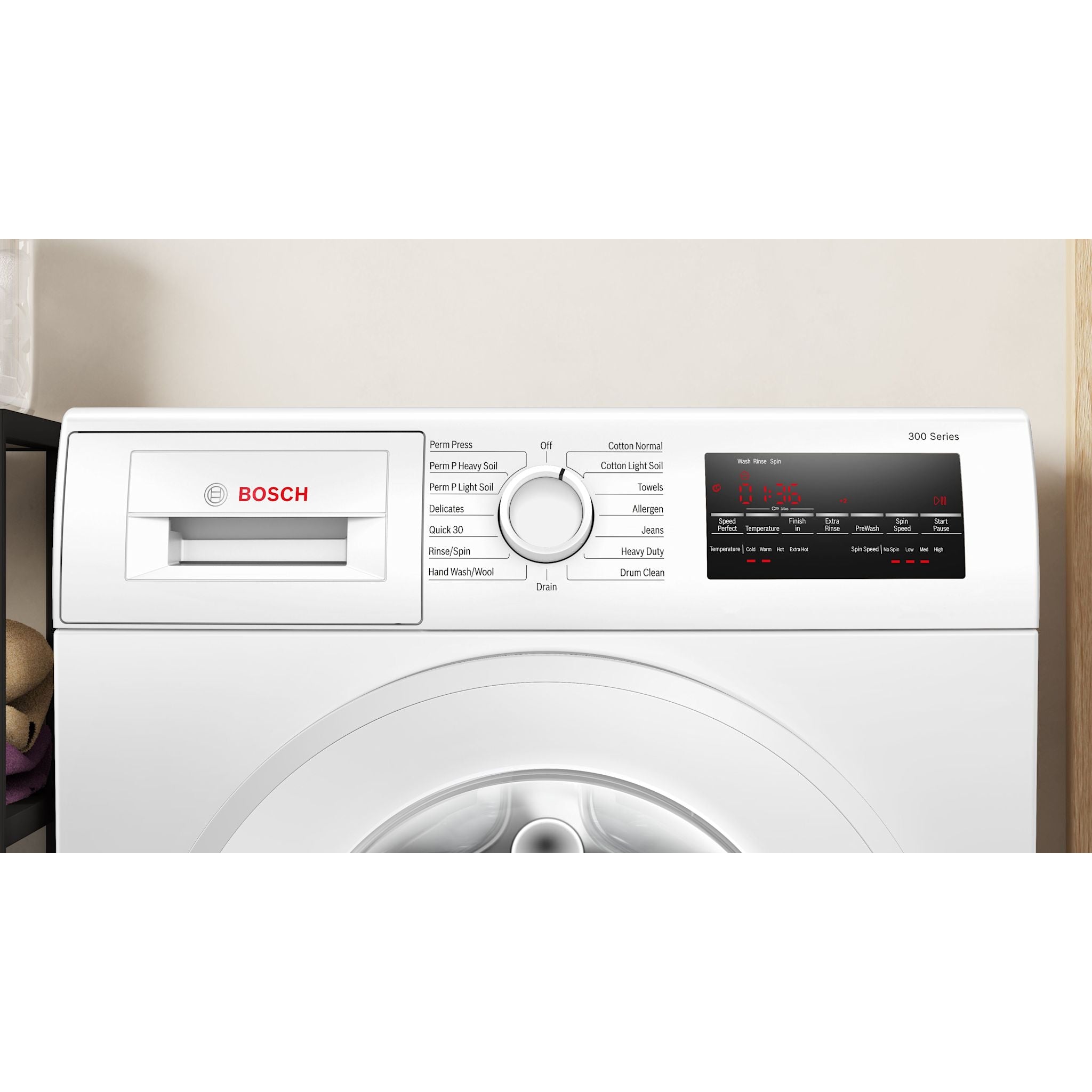 Bosch WGA14400UC 24 Inch White Front Load Washing Machine - Energy Efficient, Quiet Operation for Laundry Rooms & Apartments