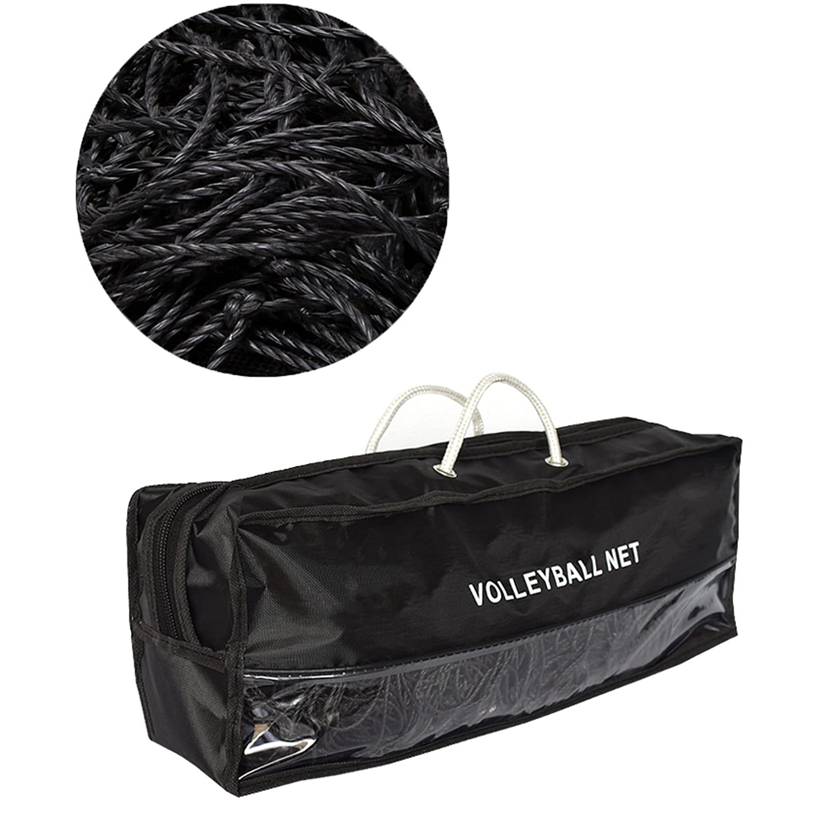 Premium Outdoor Portable Volleyball Net Set - Quick Setup Beach & Backyard Volleyball Game for Kids & Adults - Includes Carrying Bag & Durable 2.5mm/3.5mm Polyethylene Nylon Rope - Perfect for Beach Parties, Backyard BBQs, and Family Outdoor Activities