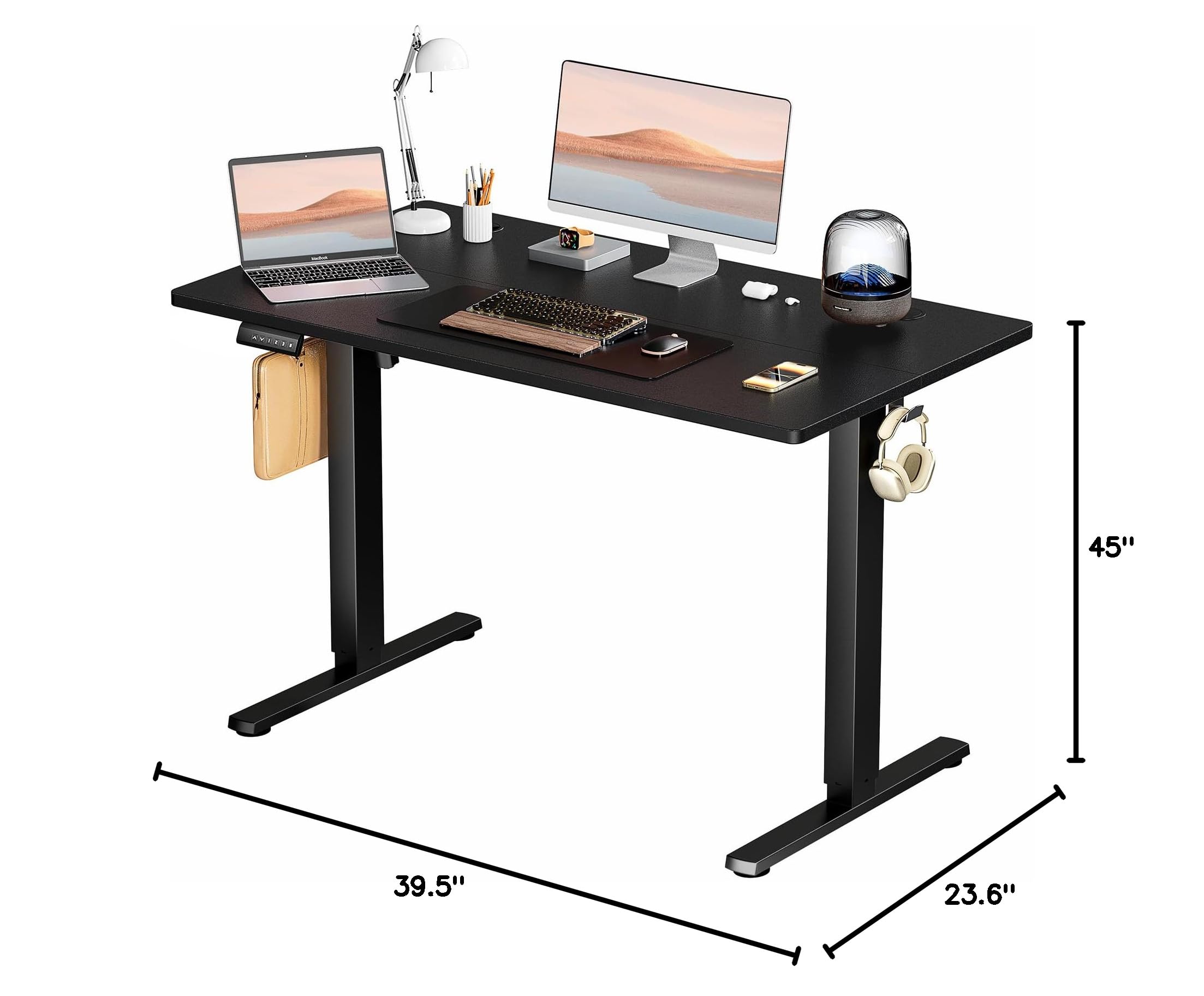 NEWBULIG Adjustable Height Standing Desk - Ergonomic Computer Workstation for Office, Gaming, Study & Meetings | Perfect for Home Office, Classroom & Conference Room