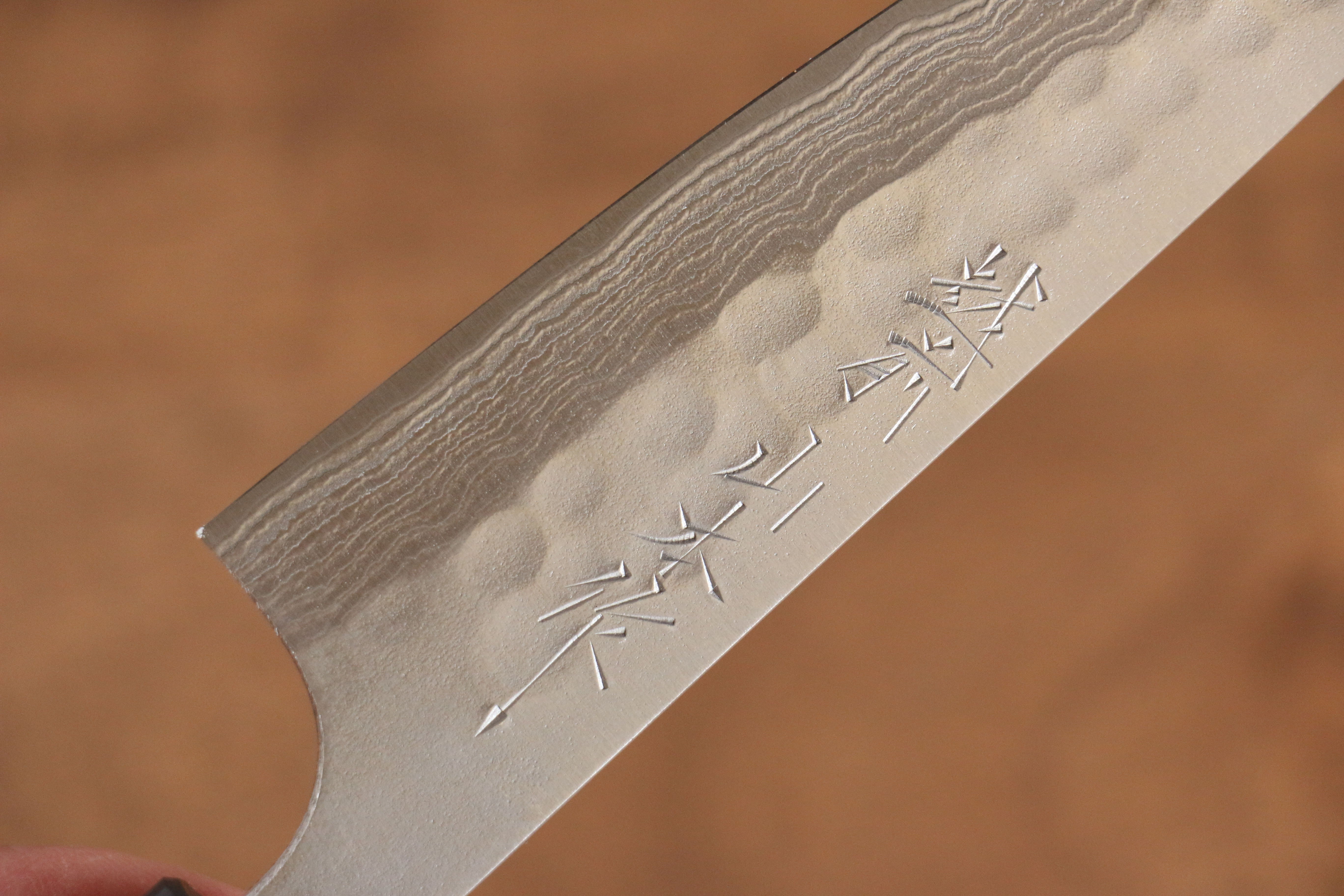 Nao Yamamoto 135mm Damascus Petty Knife - Hand Forged Silver Steel Nashiji Finish with Shitan Wood Handle - Perfect for Slicing, Peeling & Precision Kitchen Tasks