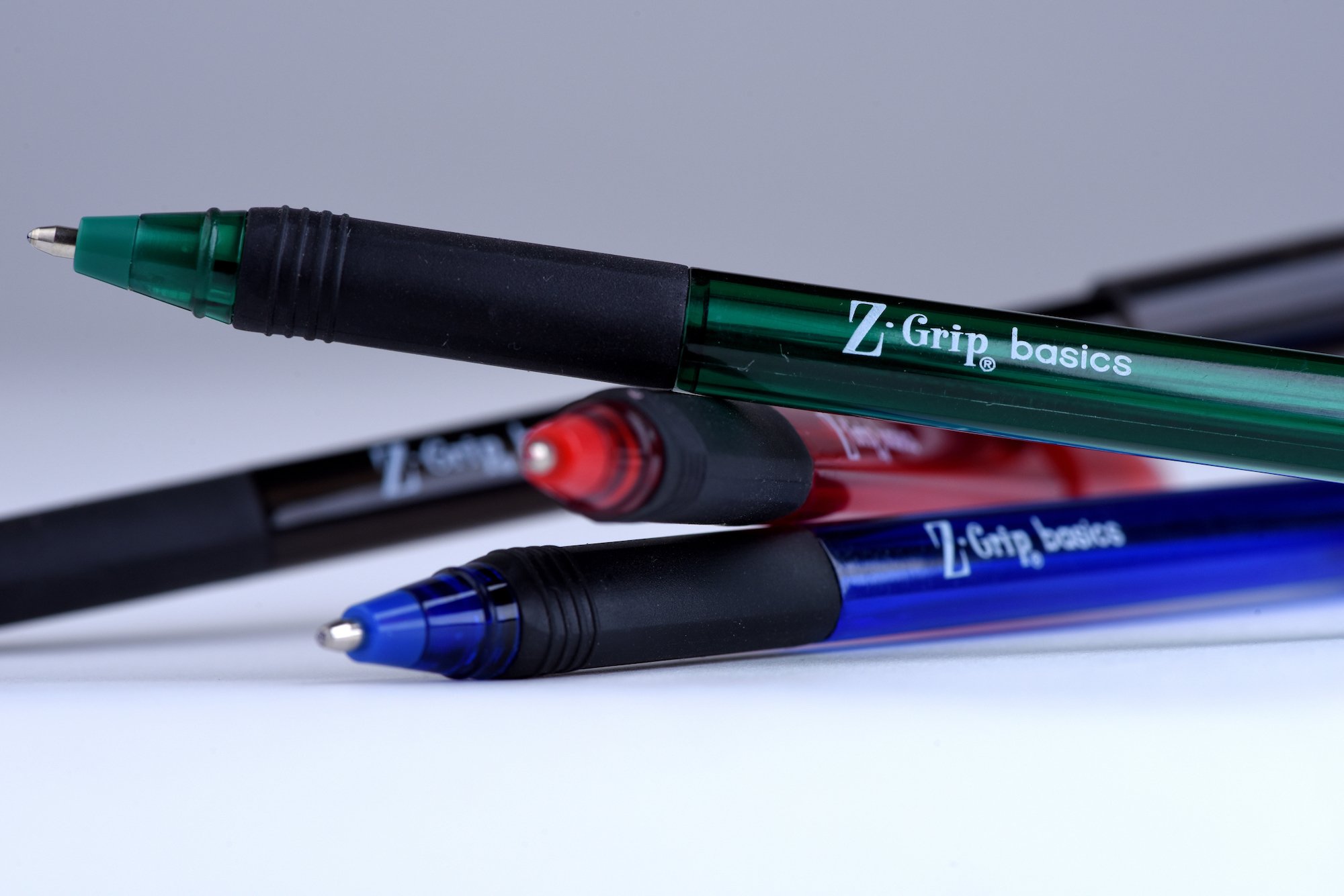 Zebra Z-Grip Basics Stick Ballpoint Pen - Medium Point 1.0mm Red Ink (12-Pack) - Perfect for Office, School, Note Taking & Everyday Writing