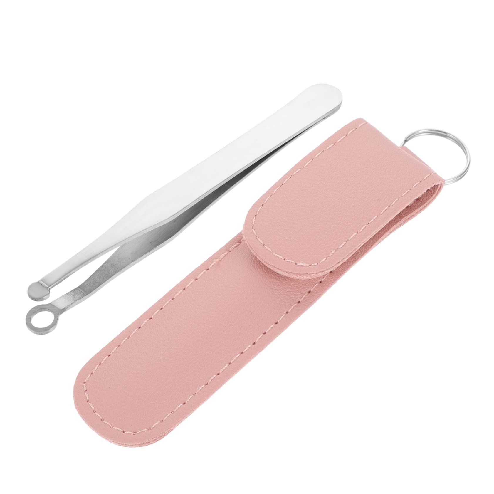 4Pcs Nose Hair Trimmer Set - Stainless Steel Nasal Hair Clipper & Tweezers for Men | Painless Nose & Ear Hair Removal Tool | Perfect for Grooming, Travel & Personal Care Kits