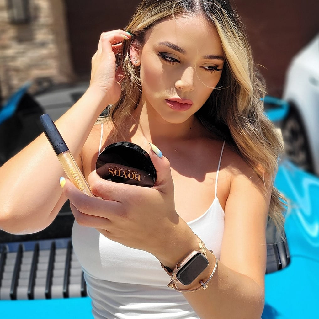 Boyd's Bronzing Powder - Natural Sun-Kissed Glow Makeup for Face & Body | Perfect for Contouring, Highlighting & Everyday Wear
