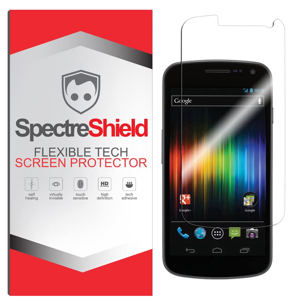 Spectre Shield Screen Protector for Samsung Galaxy Nexus CDMA - Case Friendly, Flexible Full Coverage Clear TPU Film - Perfect for Everyday Protection & Gaming