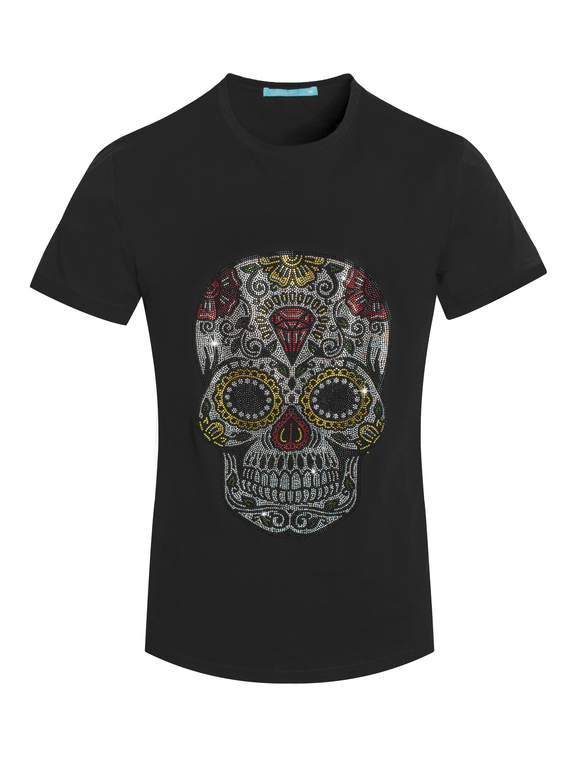 Crystal Skull Graphic T-Shirt for Men & Women - Gothic Fashion, Edgy Streetwear, Halloween Costume, Festival Outfit