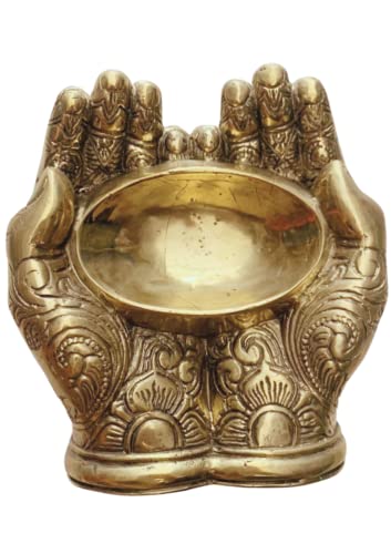 Gold Mudra Hook Wall Hook - Decorative and Functional Wall Hanger for Jewelry, Keys, Hats, and More - Perfect for Bedroom, Bathroom, Entryway, and Office Organization