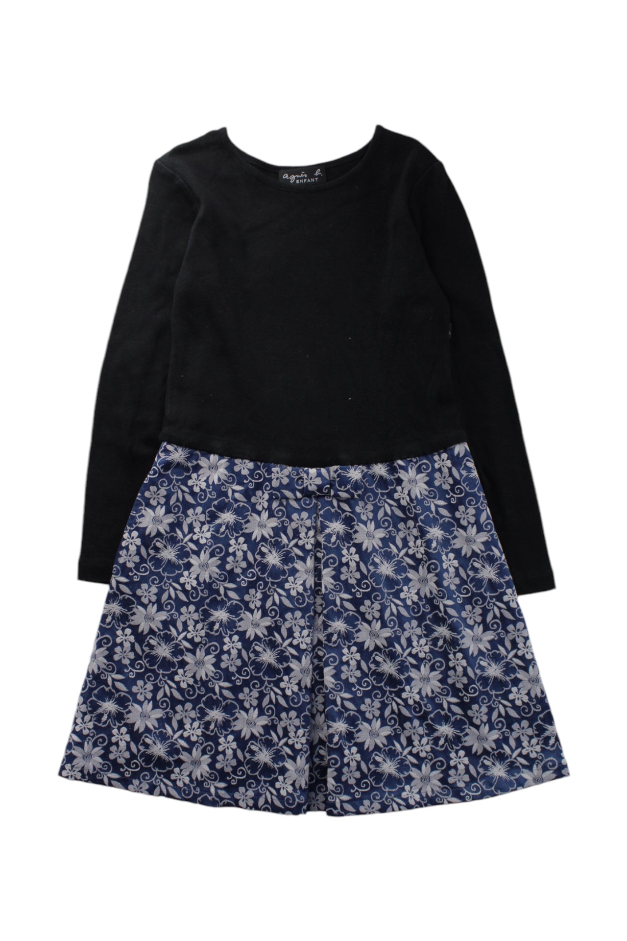Agnes B. Floral Print Long Sleeve Dress for Girls Size 8Y - Perfect for School, Parties & Special Occasions