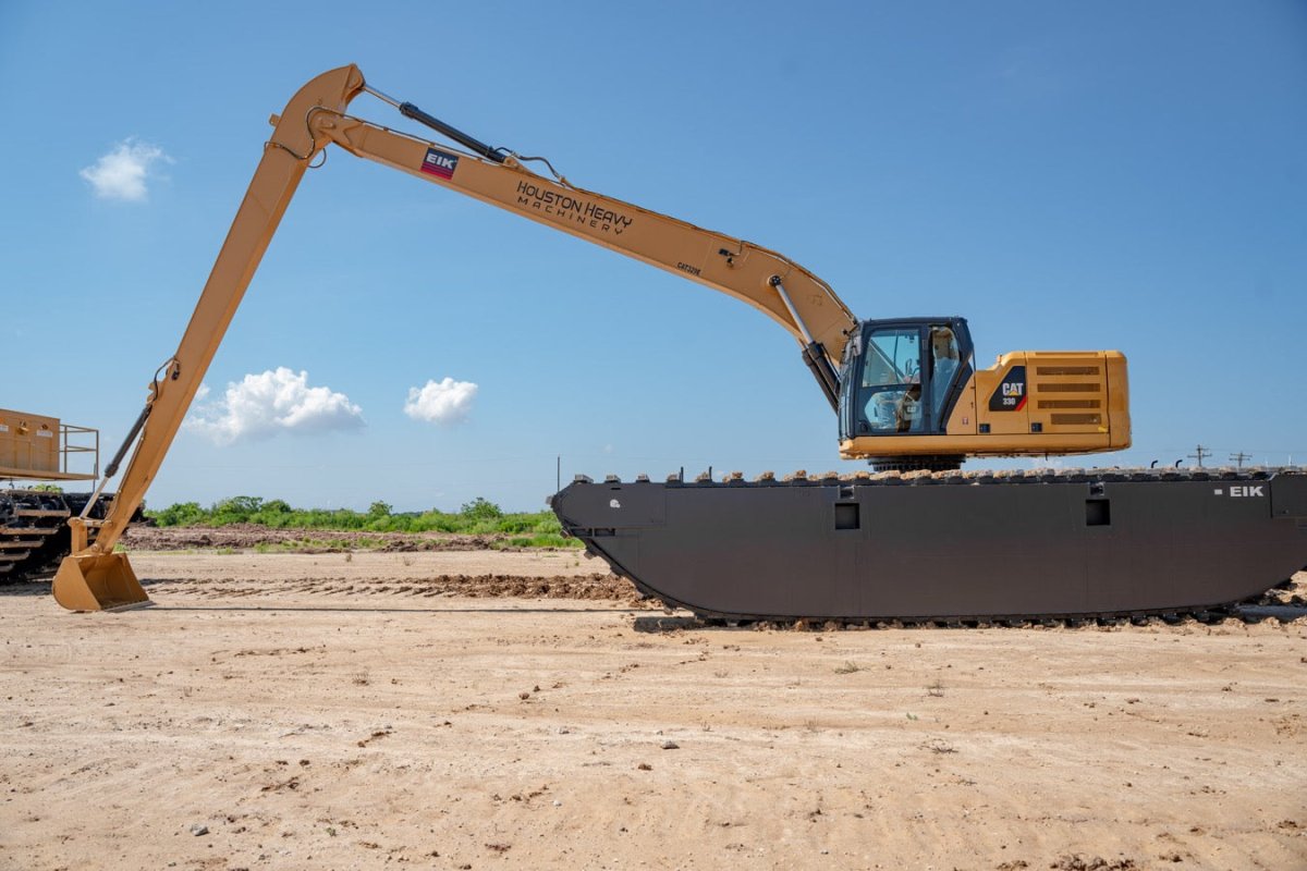 2019 Caterpillar Long Reach Pontoon Excavator - 3505 Hours | Heavy Duty Marine Construction Equipment for Dredging, Piling & Waterfront Projects