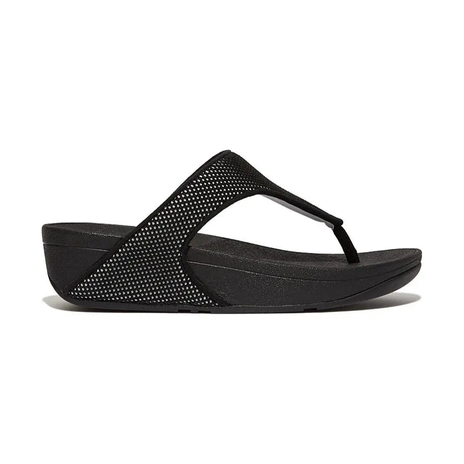 FITFLOP LULU Water-Resistant Toe Post Sandals for Women - Comfortable Beach & Pool Slides - Perfect for Summer, Travel, and Casual Wear