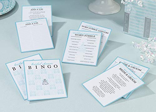 Lillian Rose SG621 Bridal Shower Games Set of 4 - Fun Party Activities for Wedding Showers & Bachelorette Parties