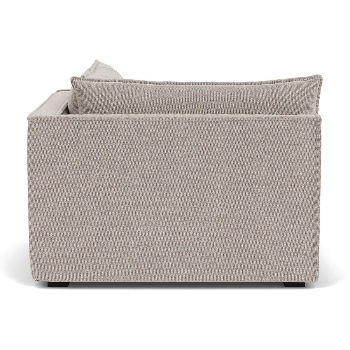 Daphne Fabric 1-Seater Right Corner Modular Sofa - Compact Sectional Couch for Small Spaces, Living Rooms & Apartments