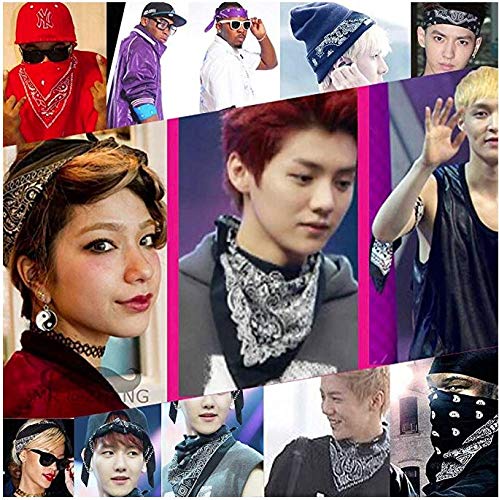 50 Pack Western Style Bandanas for Men & Women - Bulk Cowboy Bandanas for Rodeo, Horse Riding, Outdoor Adventures & Western Themed Parties