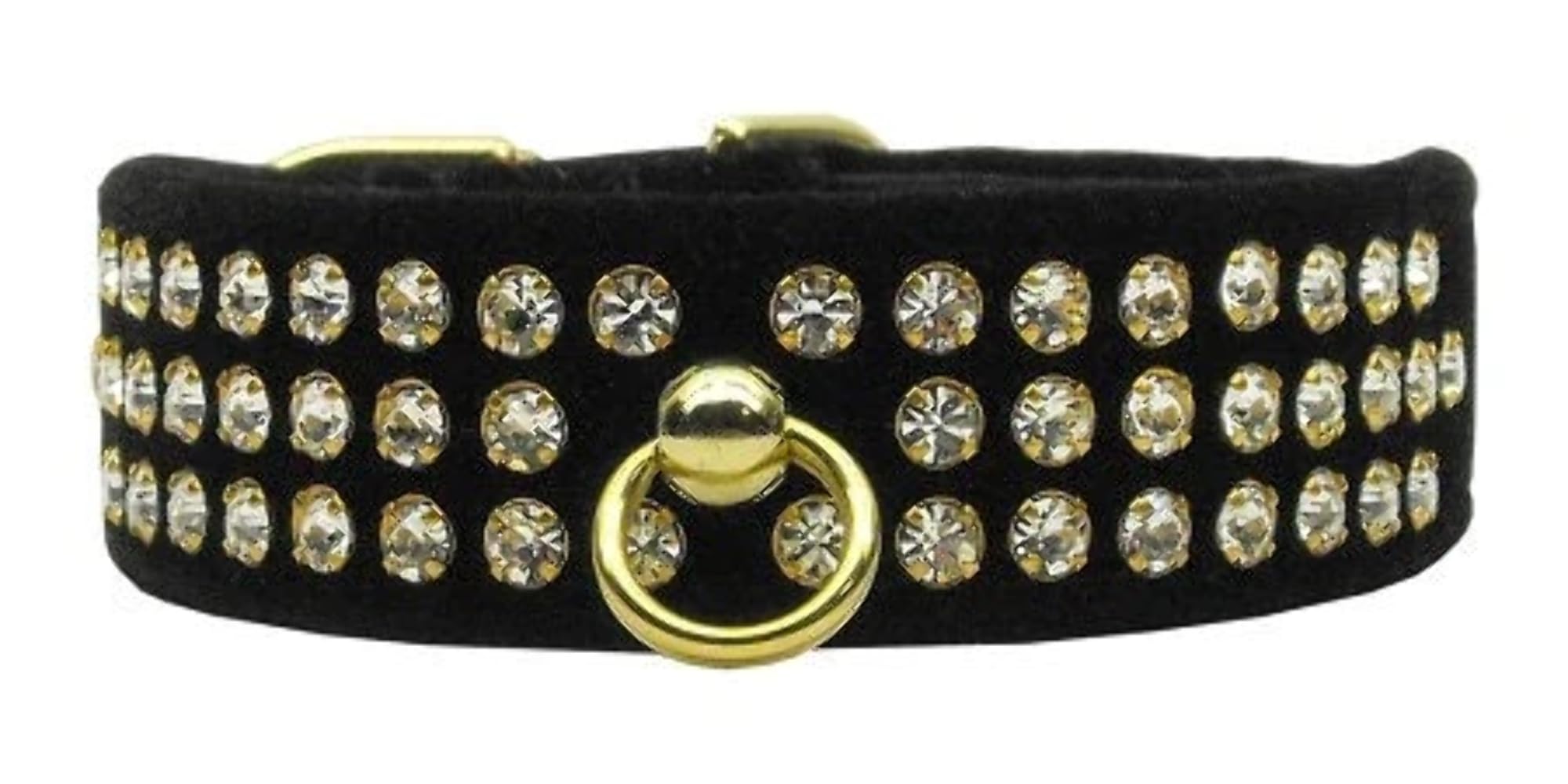 Luxury Crystal Velvet Dog Collar for Small & Medium Dogs - Adjustable Red Pet Collar with Rhinestones for Puppies, Fashionable & Comfortable - Perfect for Daily Walks, Training, and Special Occasions