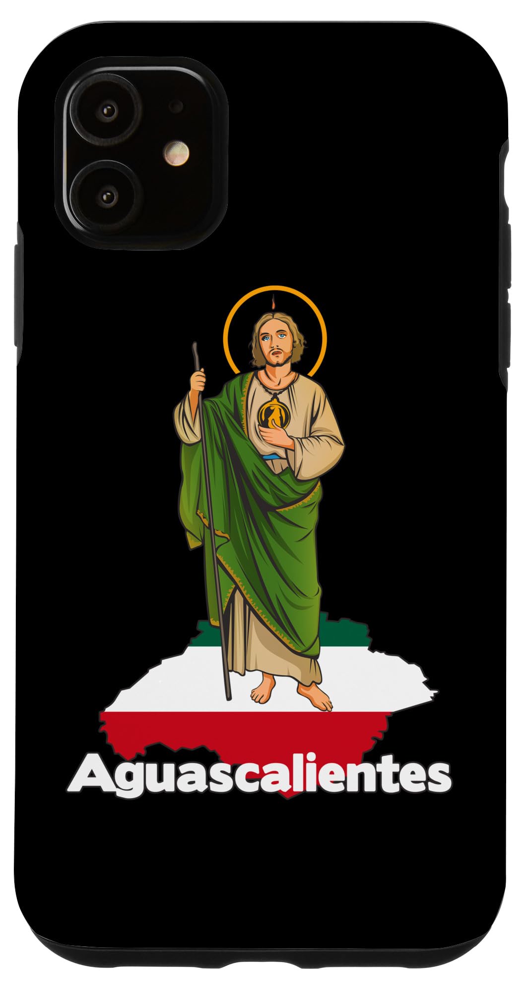 iPhone 11 Case with San Judas Tadeo & Aguascalientes Mexico Design - Durable Protective Cover for Everyday Use & Travel