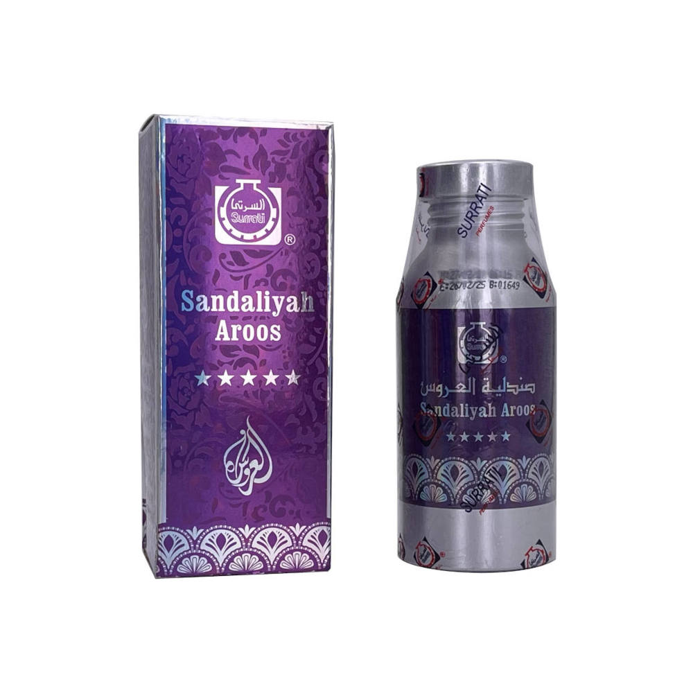 Sandaliyah Aroos Premium Concentrated Perfume Oil - 100g Long-Lasting Fragrance for Women & Men - Perfect for Weddings, Special Occasions & Daily Wear