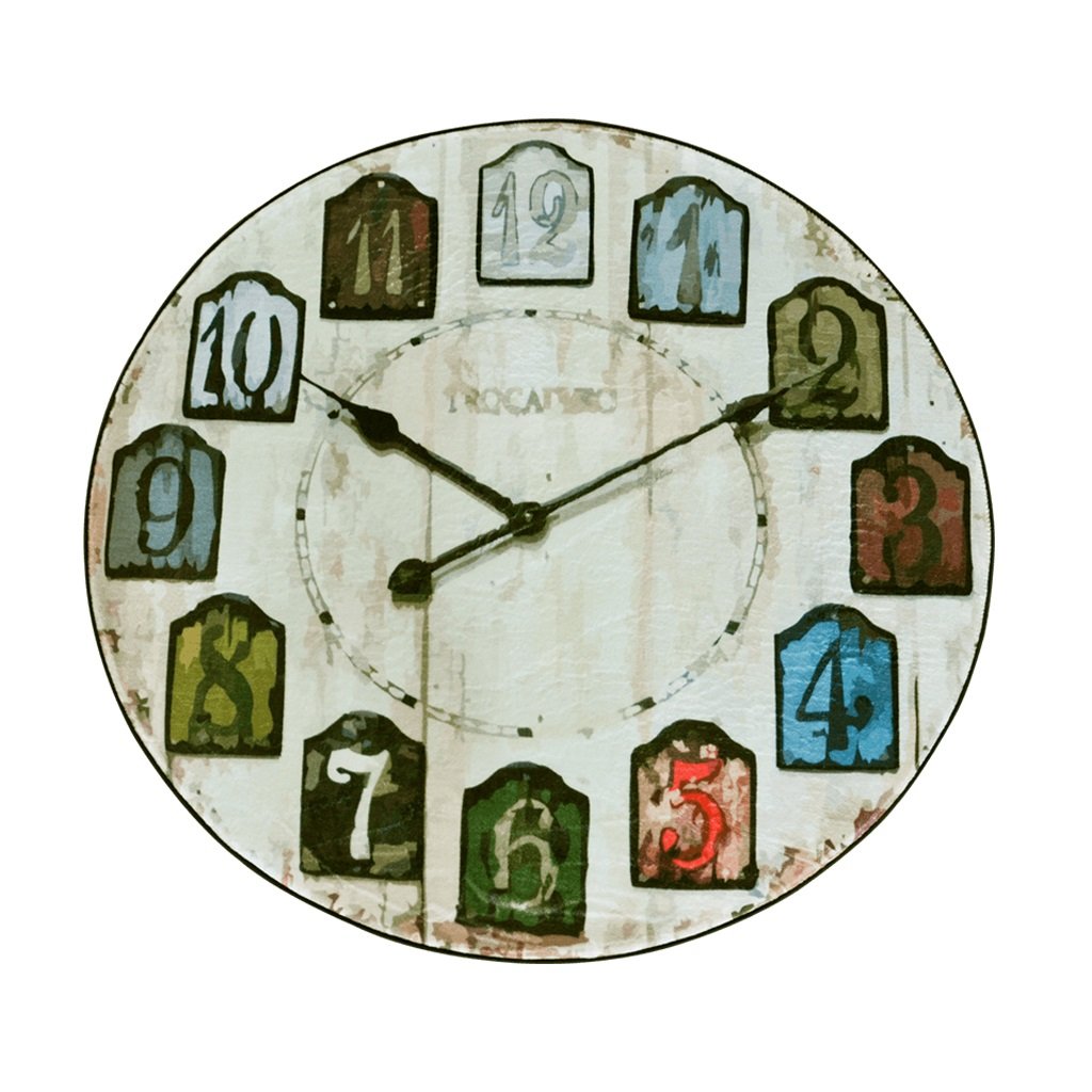 Vintage Round Wall Clock - Retro European & American Style Home Decor for Bedroom, Living Room, Office Desk (60cm) - Perfect for Home, Cafe, Dorm Room Decor