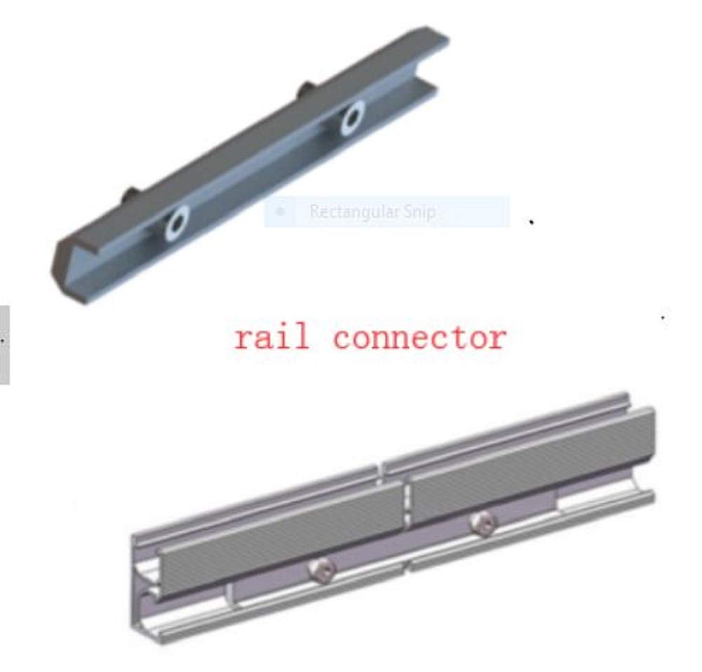 Premium Solar Rail Kit for 8 Full-Size 350W Solar Panels - Heavy-Duty Mounting System for Rooftop & Ground Installations - Ideal for Residential & Commercial Solar Projects