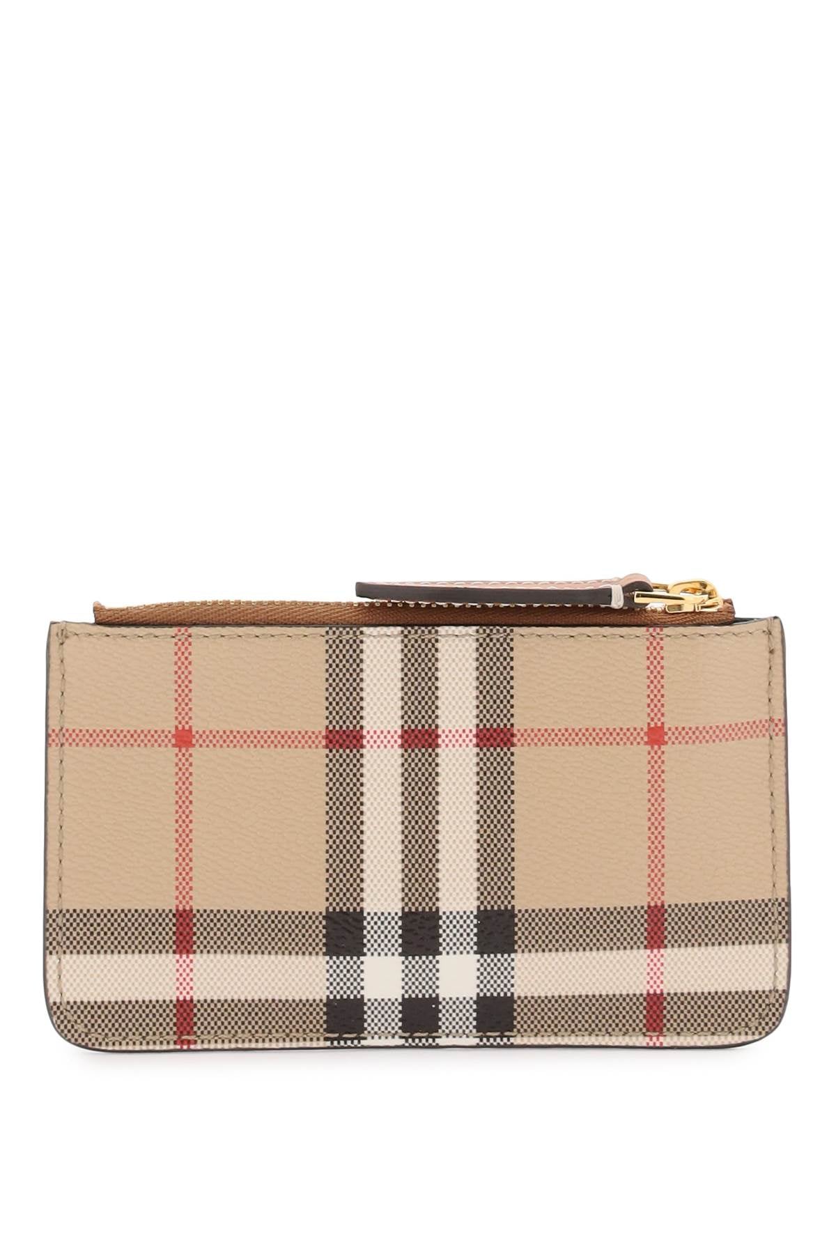 Burberry Check Coin Purse with Strap - Stylish & Compact Wallet for Women & Men | Perfect for Travel, Shopping & Everyday Use