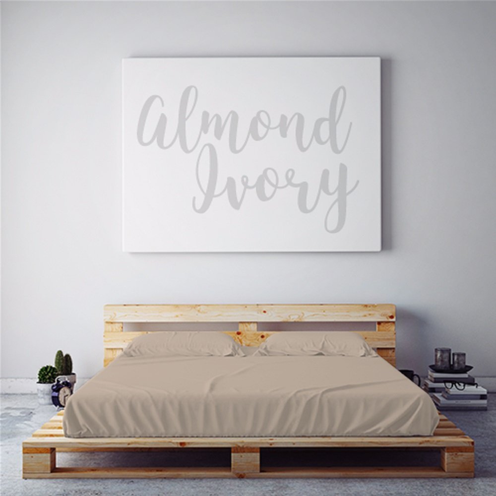 PeachSkinSheets Night Sweats Cooling Duvet Cover Set - 1500 Thread Count Soft King/California King Size - Breathable Almond Ivory Bedding for Hot Sleepers | Perfect for Summer & Night Sweat Relief