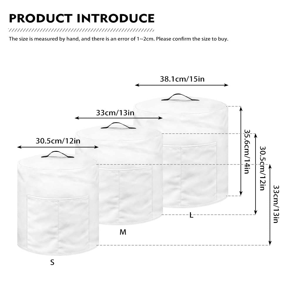 Green Leaves Print Pressure Cooker Cover - Dust Protection Appliance Cover for 8-Quart Air Fryer & Cooker - Perfect for Kitchen Storage & Countertop Organization