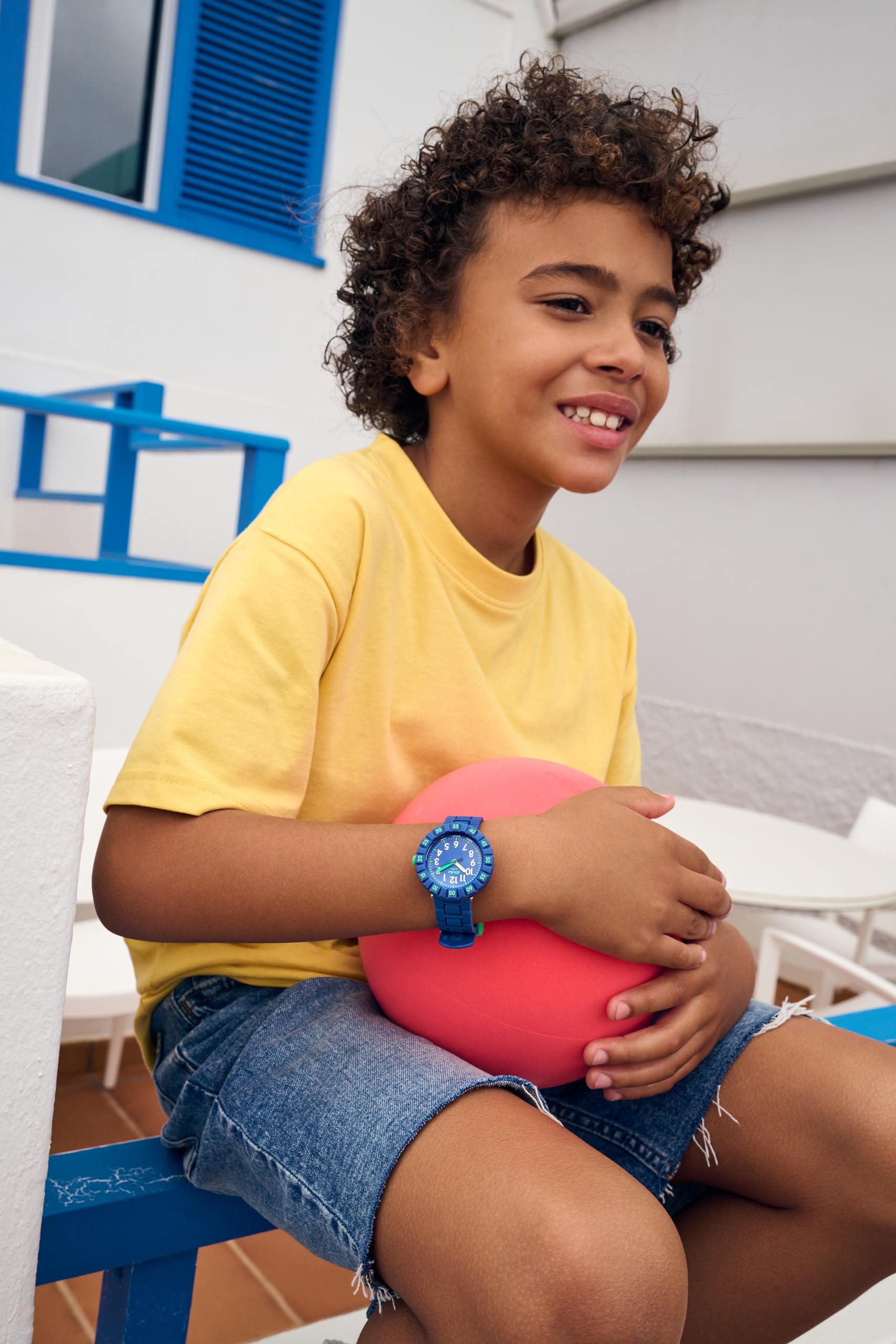 Flik Flak Solo Dark Blue Waterproof Kids Watch - Durable Analog Wristwatch for Boys & Girls - Perfect for Swimming, School & Outdoor Activities
