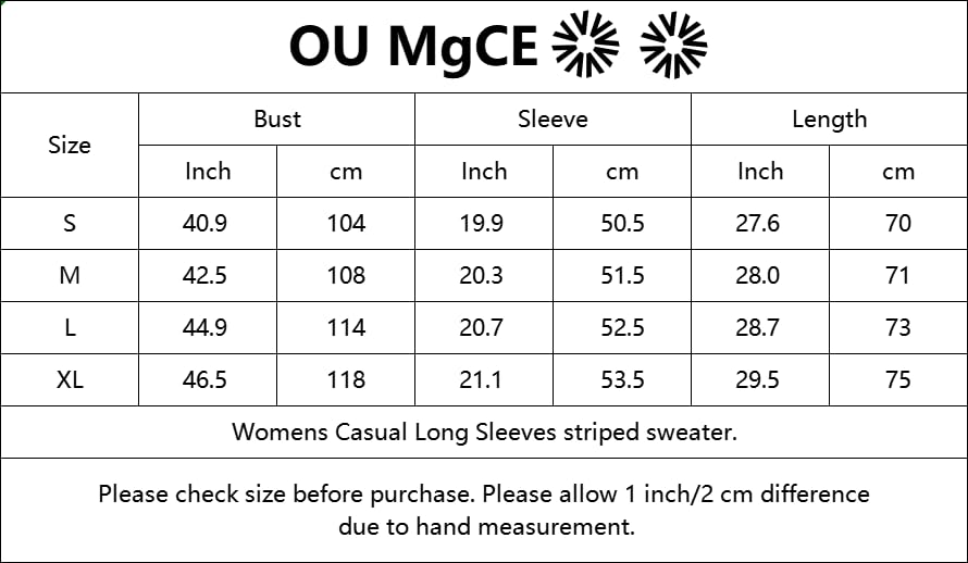 Women's Oversized Turtleneck Sweater - Long Sleeve Striped Knit Pullover with Split Hem | Cozy Winter Fashion, Casual Office Wear & Holiday Outfit