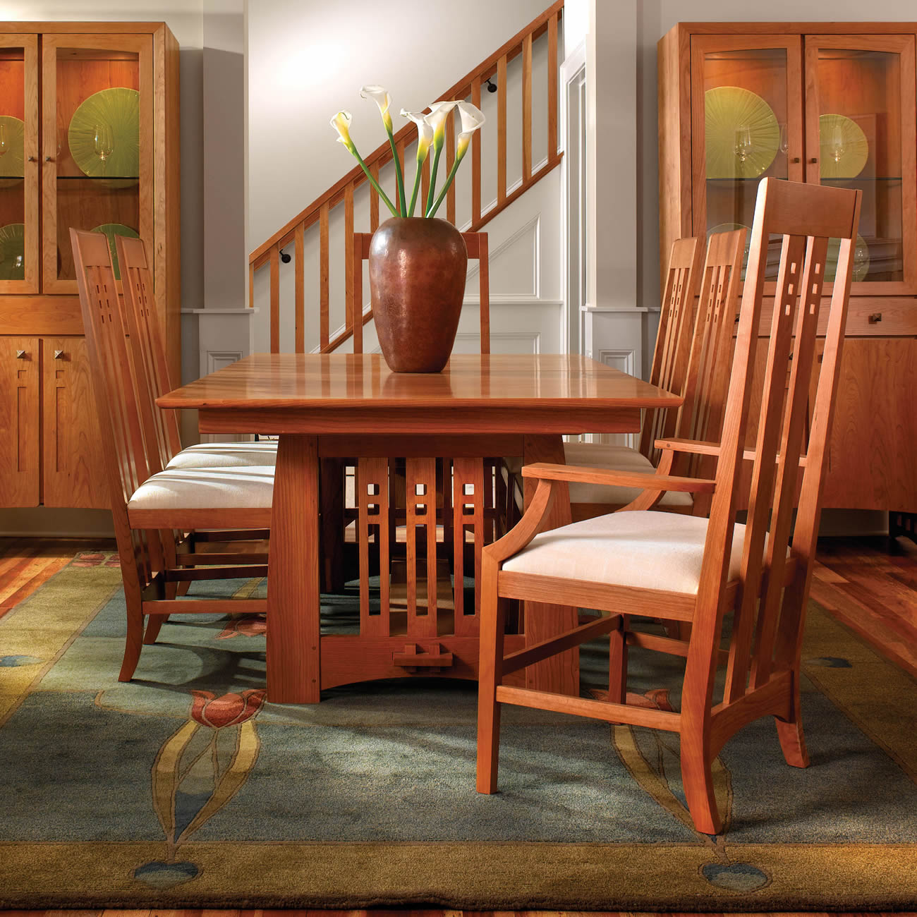 Highlands Trestle Table - Solid Wood Dining Table | Rustic Farmhouse Style for Kitchen, Dining Room & Office | Perfect for Family Gatherings & Home Decor