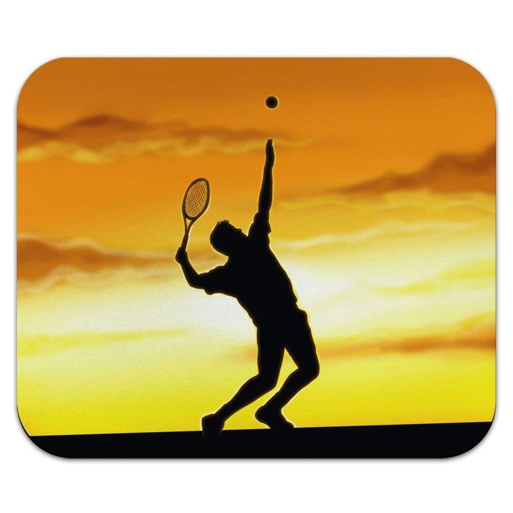 Premium Gaming Mouse Pad with Sunset Sport Design - Non-Slip Rubber Base for PC, Laptop & Office Use - Perfect for Gaming, Work & Tennis Enthusiasts