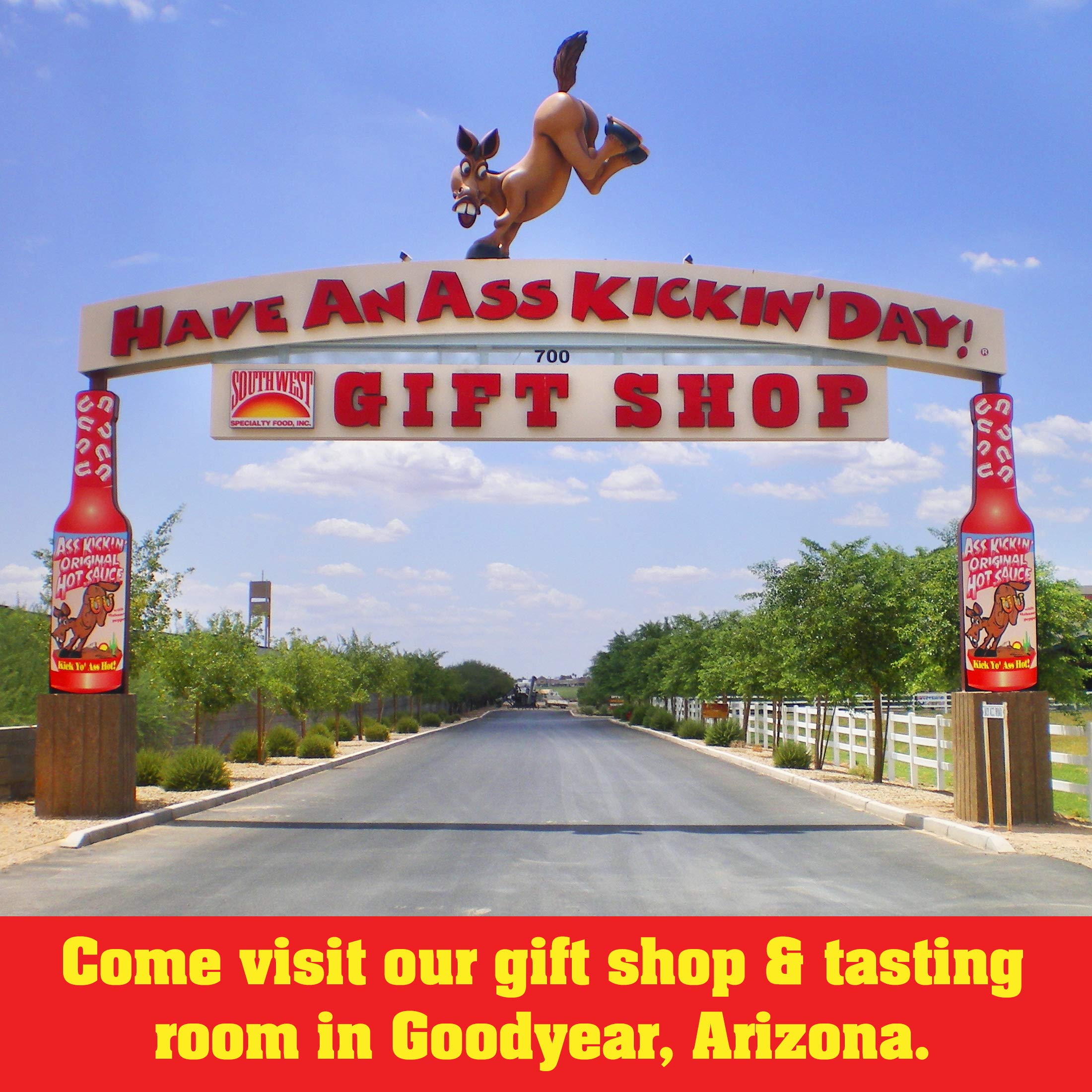 Ass Kickin' Roasted Garlic Hot Sauce - 5 oz Bottle (12 Pack) - Spicy Gourmet Gift for Hot Sauce Lovers - Perfect for Tacos, Wings & BBQ - Dare to Try This Flavorful Heat