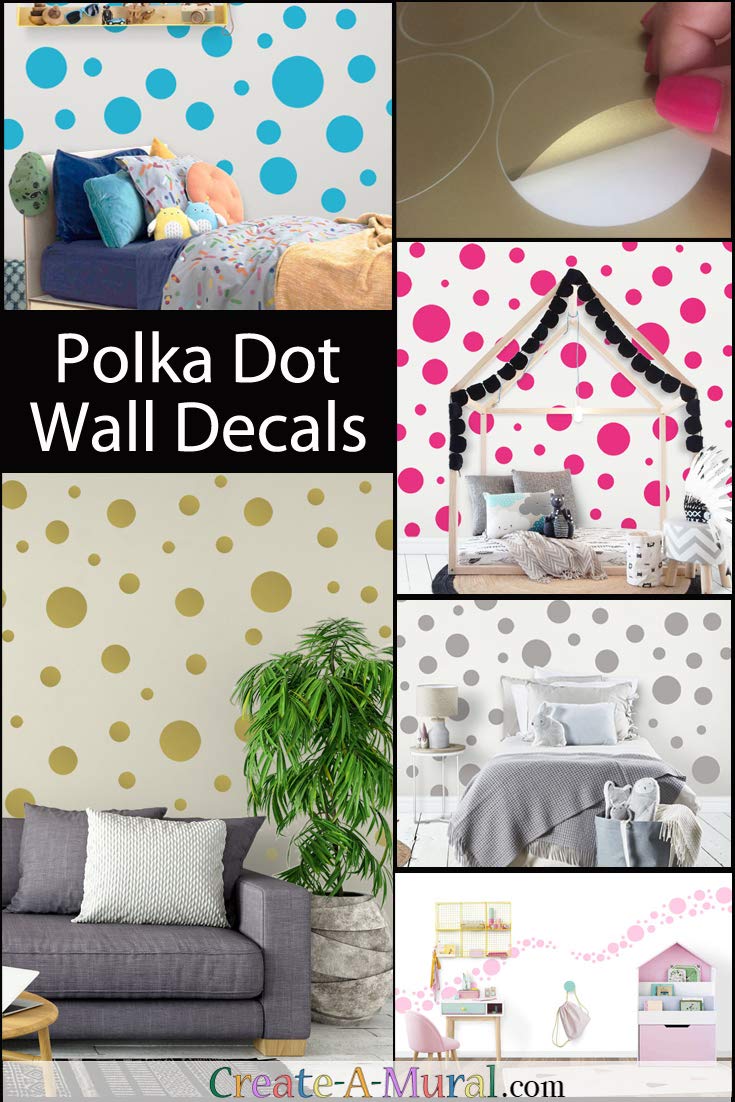 Brown Polka Dot Wall Decals - Peel and Stick Vinyl Wall Stickers for Girls Room, Nursery, Bedroom Decor - Easy DIY Wall Art for Kids Room, Birthday Party, Home Decoration (Brown) - Perfect for Nursery Accent Walls, Playroom Decor, and Birthday Party Backdrops