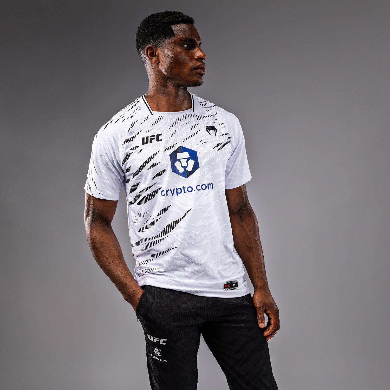 Venum UFC Fusion Authentic Men's Fight Night Walkout Jersey - White | MMA Training, UFC Events & Sports Apparel for Fight Fans