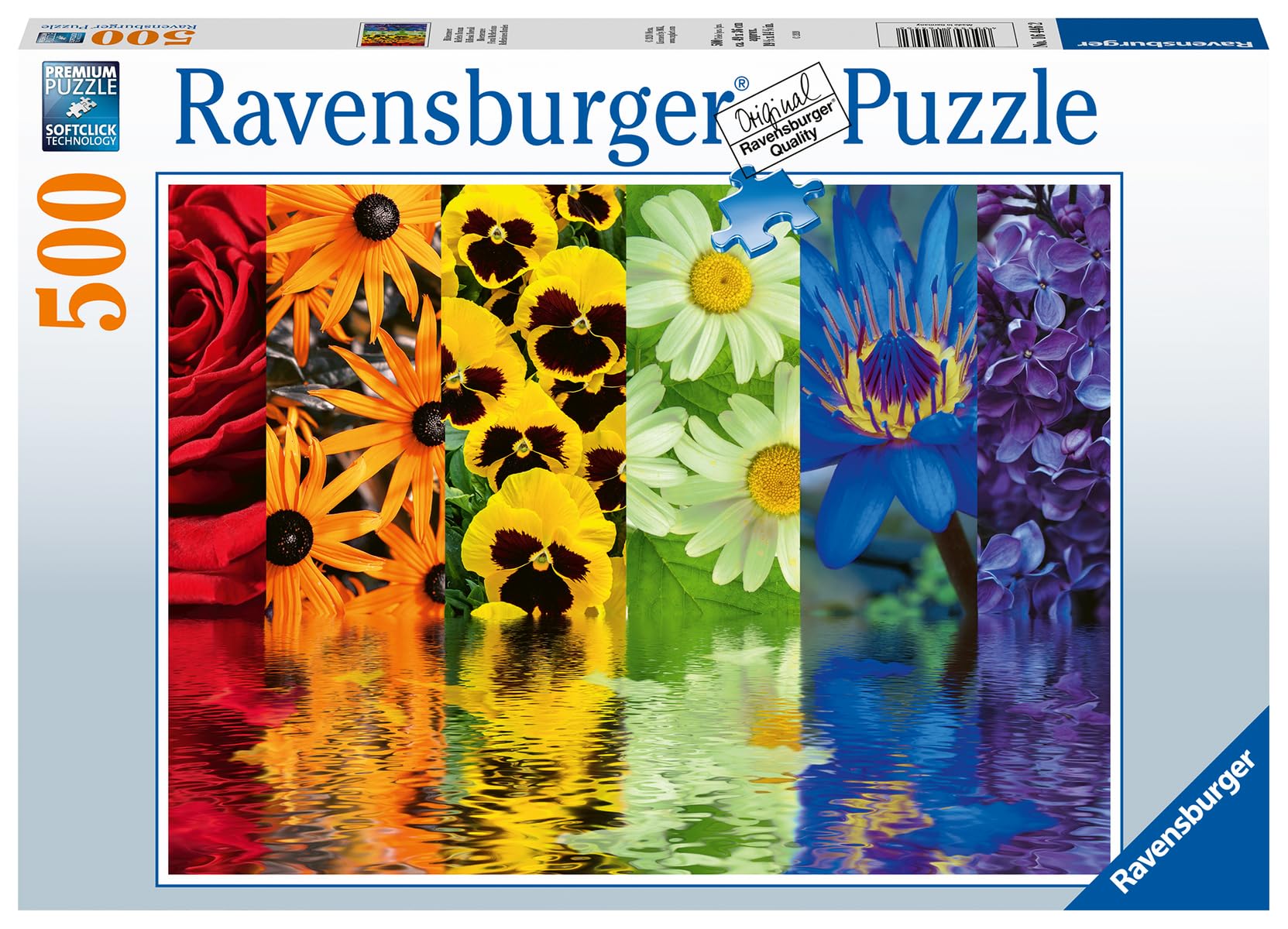 Ravensburger 500-Piece Flower Puzzle for Adults & Kids - Premium Jigsaw Puzzle with Glue for Framing - Unique Gift for Women - Perfect for Family Bonding, Home Decor & Relaxation