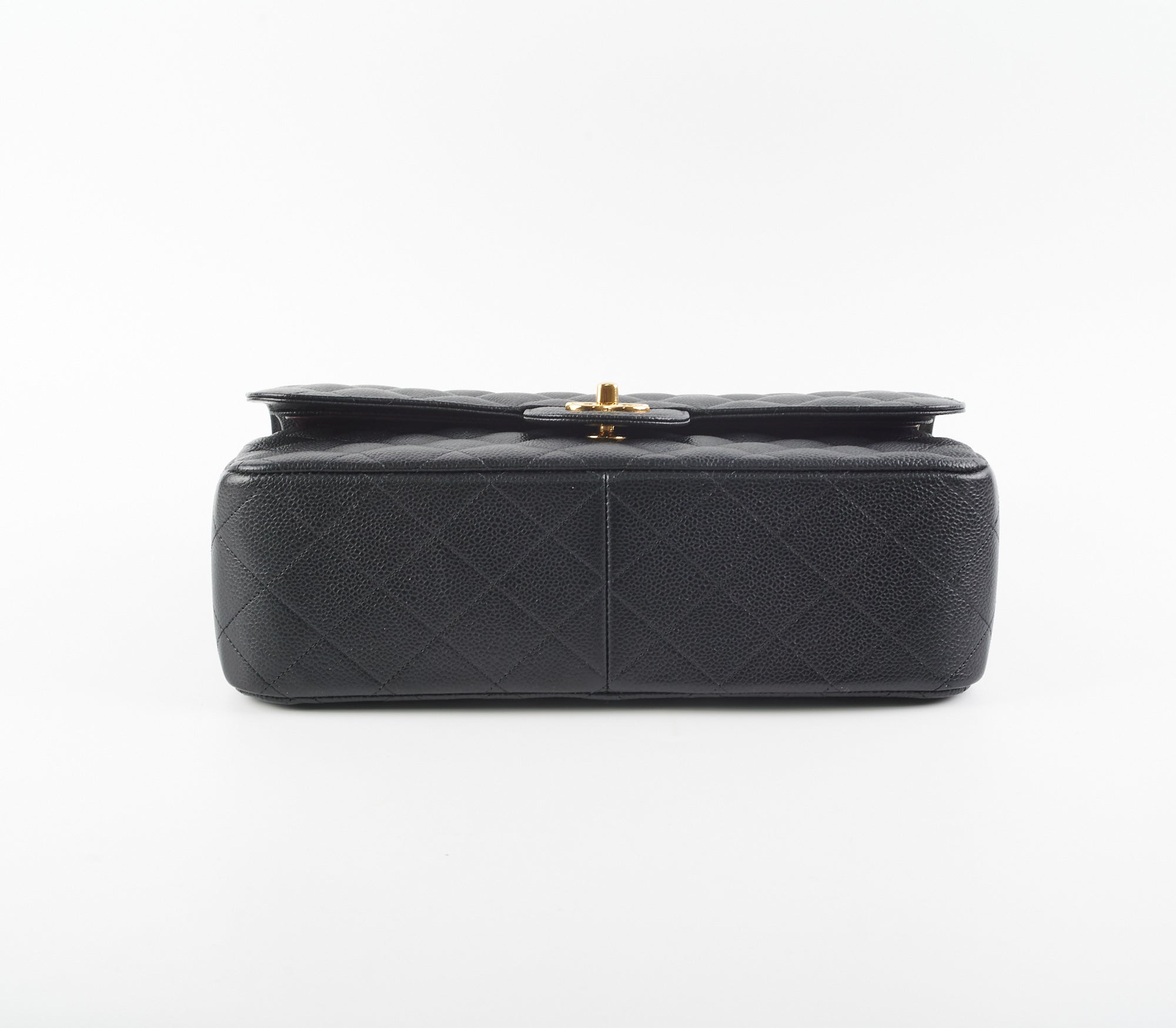 Chanel Quilted Caviar Leather Double Flap Jumbo Bag in Black | Luxury Designer Handbag for Women | Perfect for Evening Events, Work & Special Occasions