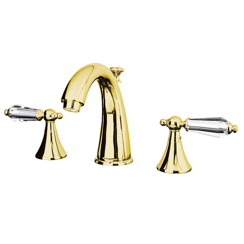 Aqua Eden KS2971WLL 8-Inch Widespread Bathroom Faucet - Modern Brushed Nickel Finish for Vanity Sink - Perfect for Home & Hotel Bathroom Renovation