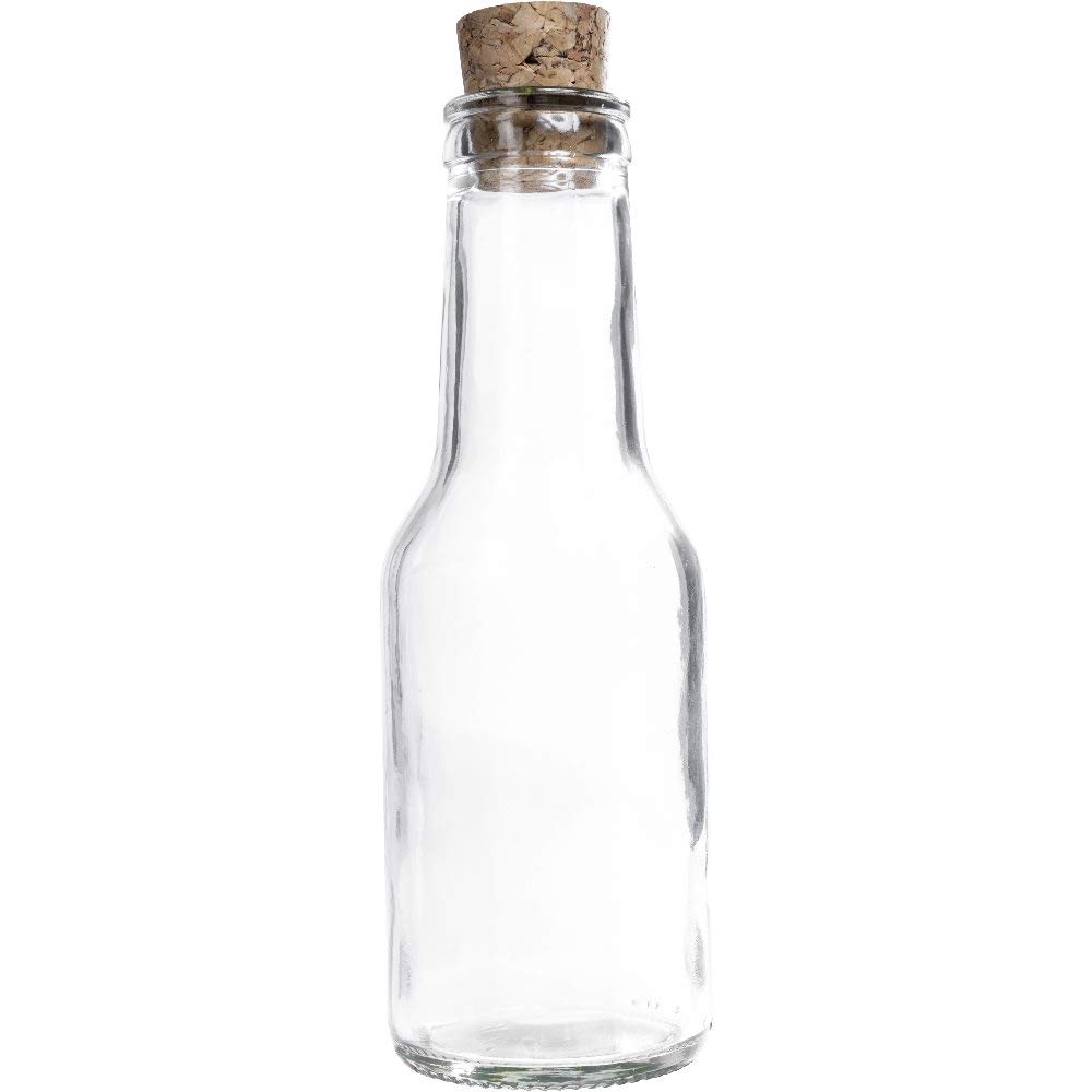 10-Pack Small Glass Bottles 150ml with Cork Stoppers & 7cm Funnel - Perfect for DIY Essential Oils, Spices Storage & Home Decor - Viva Haushaltswaren