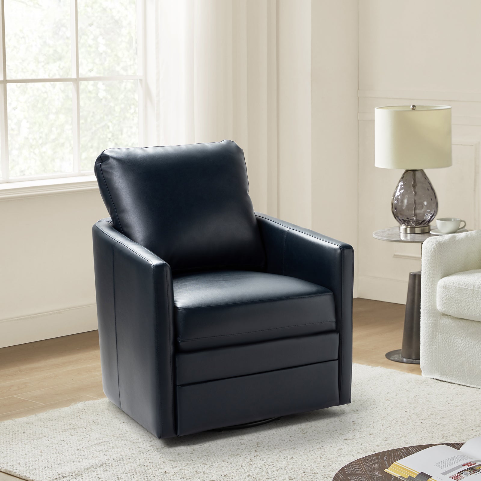 Aurora Swivel Chair - 360 Degree Rotating Modern Office Chair with Ergonomic Design for Home & Workspace Comfort