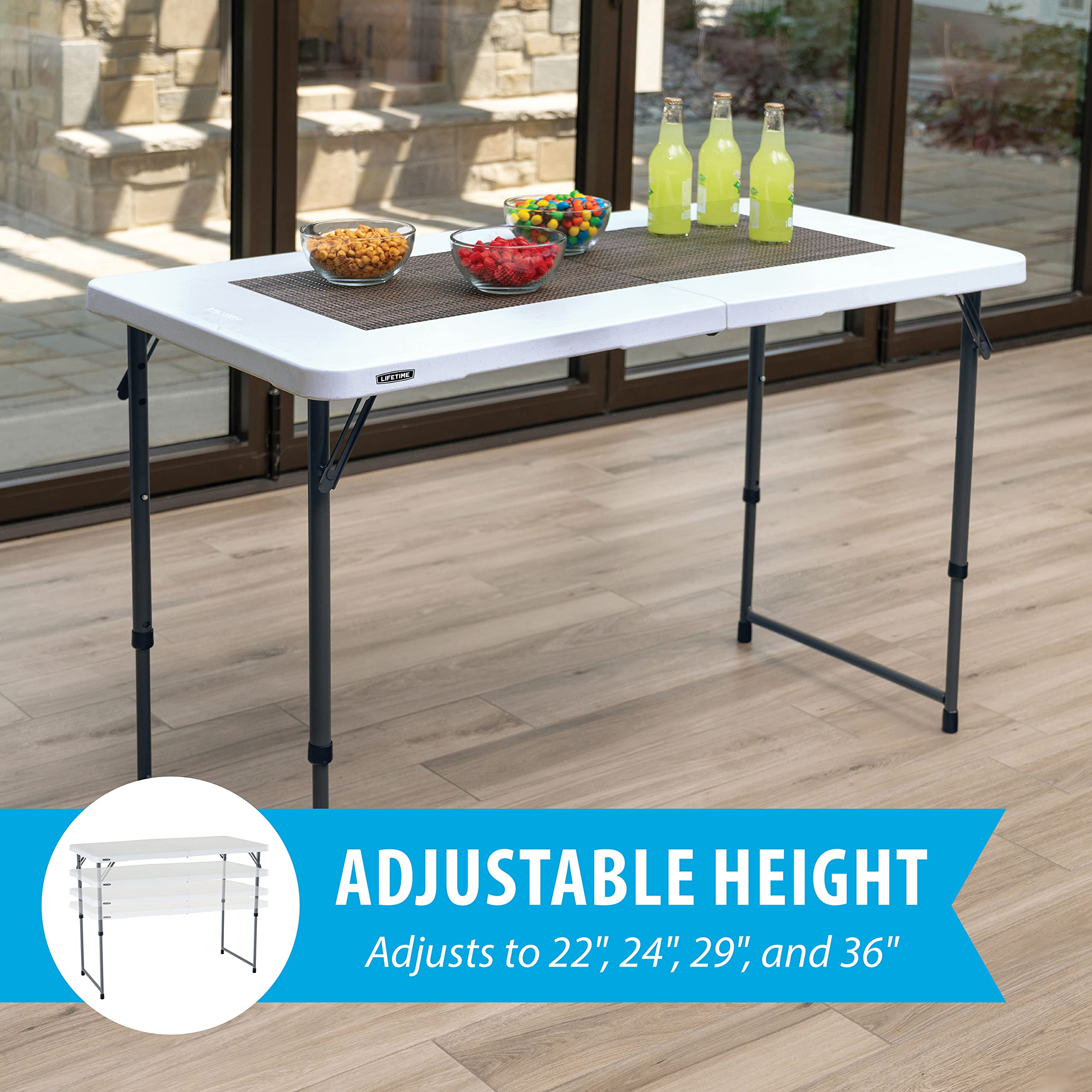 Adjustable Laptop Table with Lifetime Warranty - Foldable Multi-Purpose Desk for Home Office, Crafting & Camping | Portable Workstation for Small Spaces, Bed, Sofa & Outdoor Use