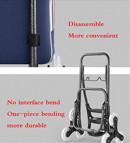 Collapsible Folding Wagon Cart with Wheels - Lightweight Foldable Grocery Cart, 90LBS Capacity Waterproof Shopping Trolley for Groceries, Beach, Picnic, Camping & Outdoor Activities