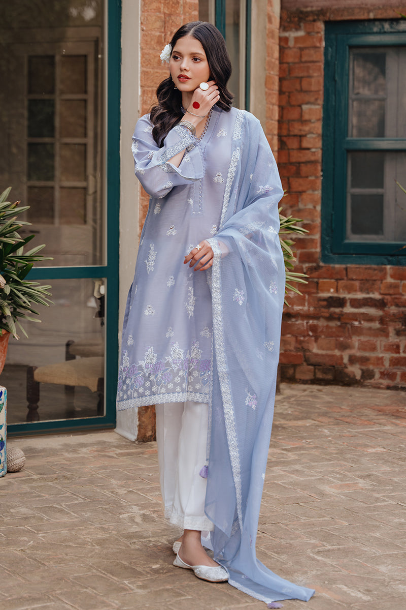 ASHLEY BLUE 2PC (SHIRT & DUPATTA) - Stylish Indian Ethnic Wear Set for Women | Perfect for Weddings, Festivals & Special Occasions