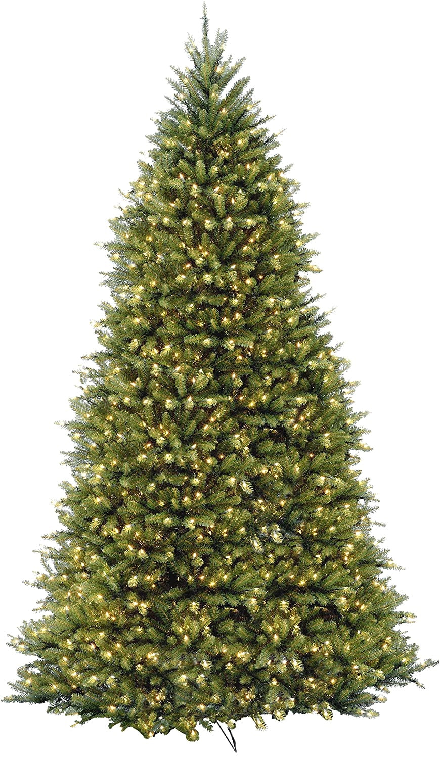 10' Pre-Lit Artificial Christmas Tree - Carrington Instant Lite Pole - Easy Setup for Home, Office, and Holiday Decorations
