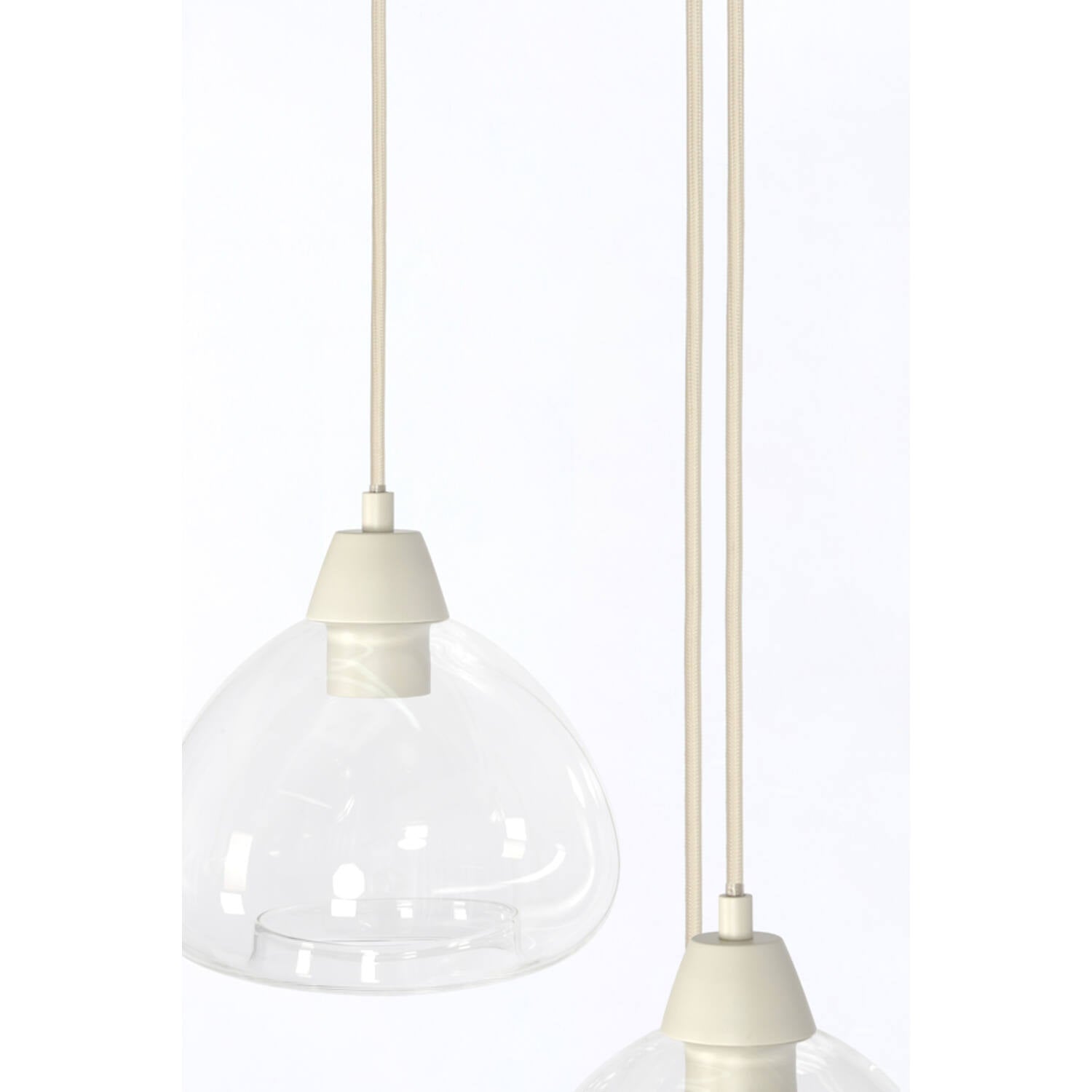 Bisho Modern Hanging Lamp - 3 Light Pendant, Ø30x14cm - Perfect for Dining Room, Kitchen Island, and Living Room Lighting