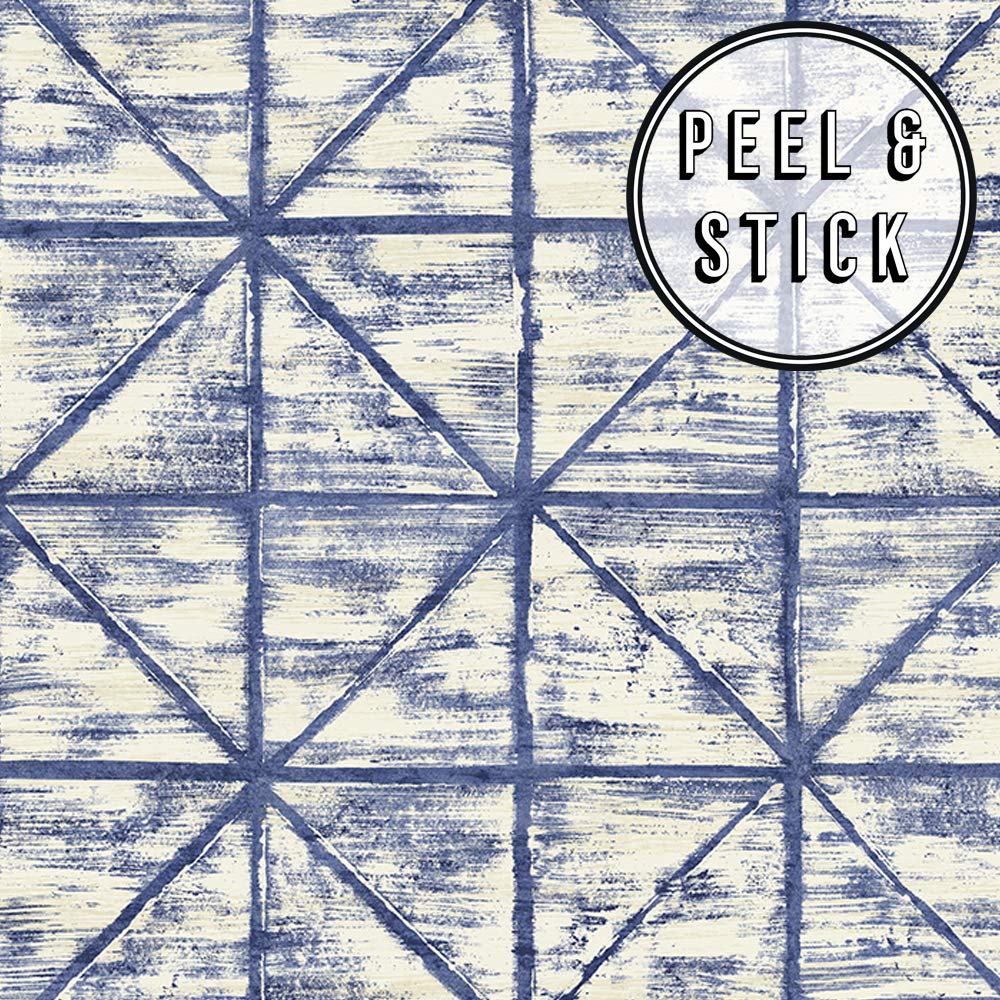 Navy Blue Peel and Stick Wallpaper - Self-Adhesive Removable Wallpaper for Bedroom, Bathroom, Kitchen, and Home Decor - Easy to Install & Remove - Waterproof Vinyl Wallpaper