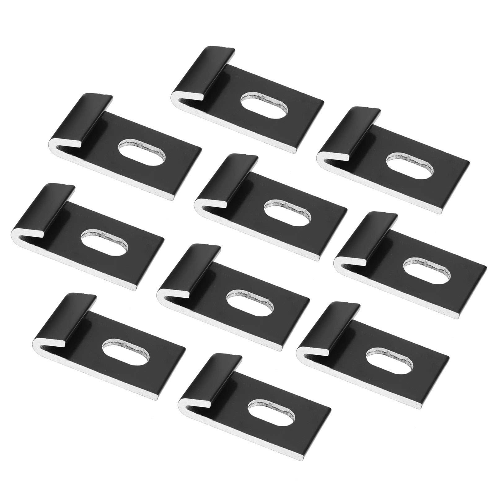 Pinsofy 10Pcs Metal Greenhouse Base Clips - Garden Plant Support for Greenhouses & Outdoor Use