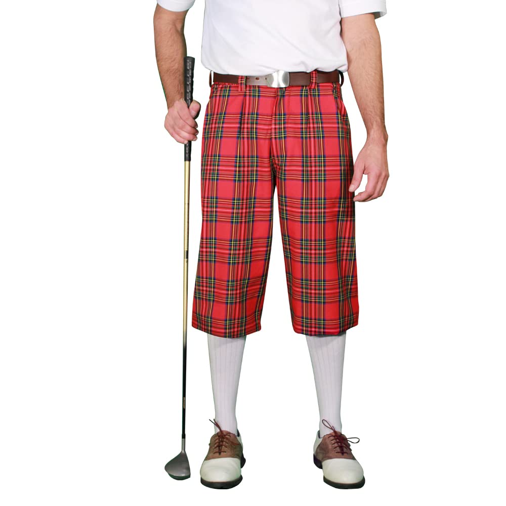 Stewart Plaid Men's 'Par 5' Golf Shirt - Classic Button-Down Polo for Casual & Golf Wear | Breathable & Stylish Men's Apparel for Golfing, Office & Outdoor Activities